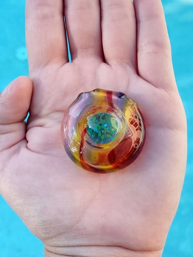 Preview pic of Hard-core toke opal hollow pendants