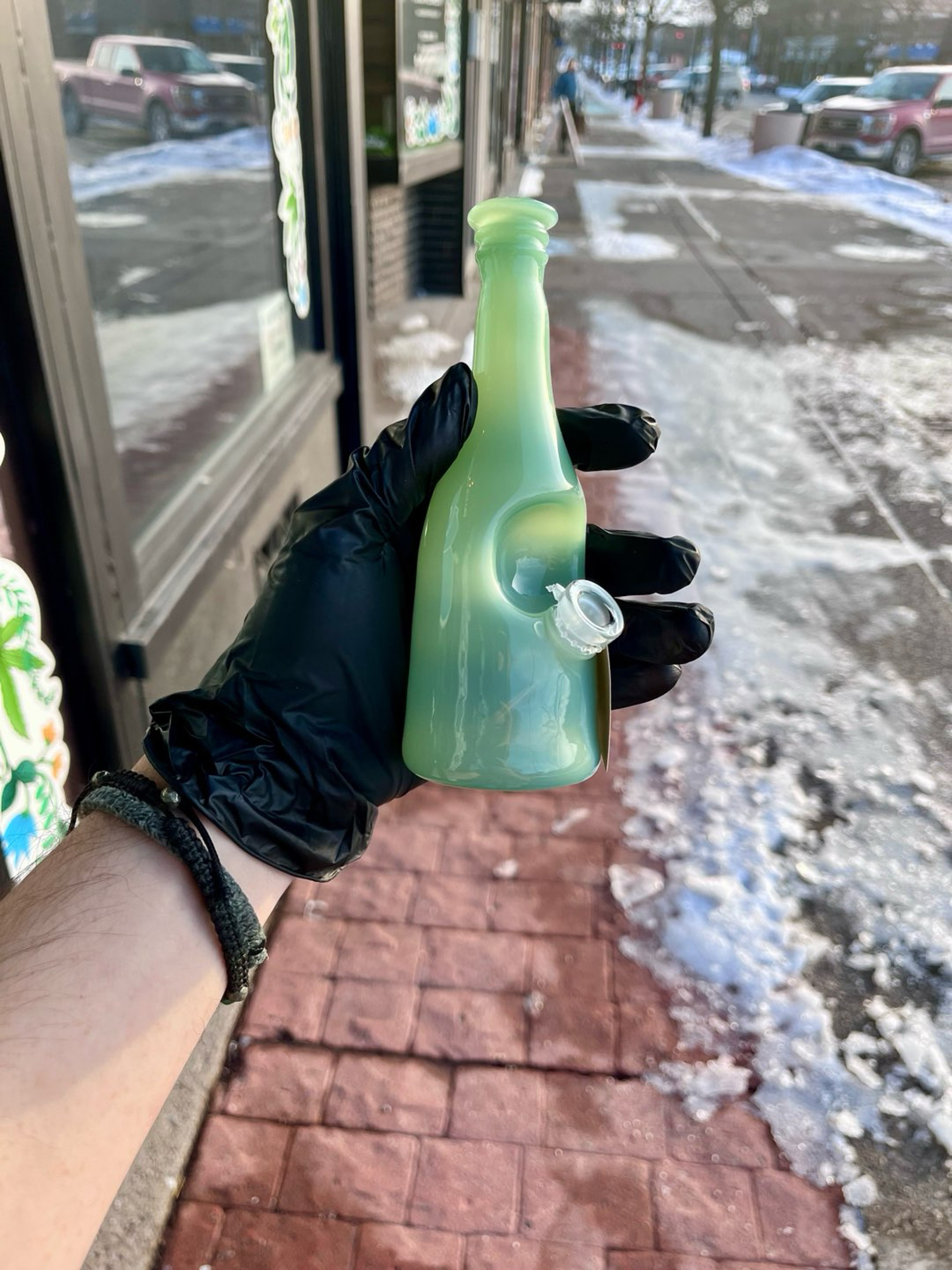 Preview pic of Costa Glass Sake Bottle Rig - Sea Green