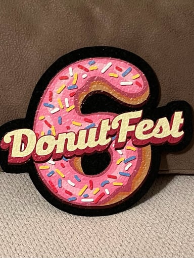 Preview pic of Donut Fest 6 Show Mat by KGB Glass x Moodmats