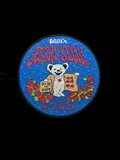 Preview pic of RARE “Jerry or Bust” Show Mat by Jerry Kelly (J Kelly Glass) x Moodmats