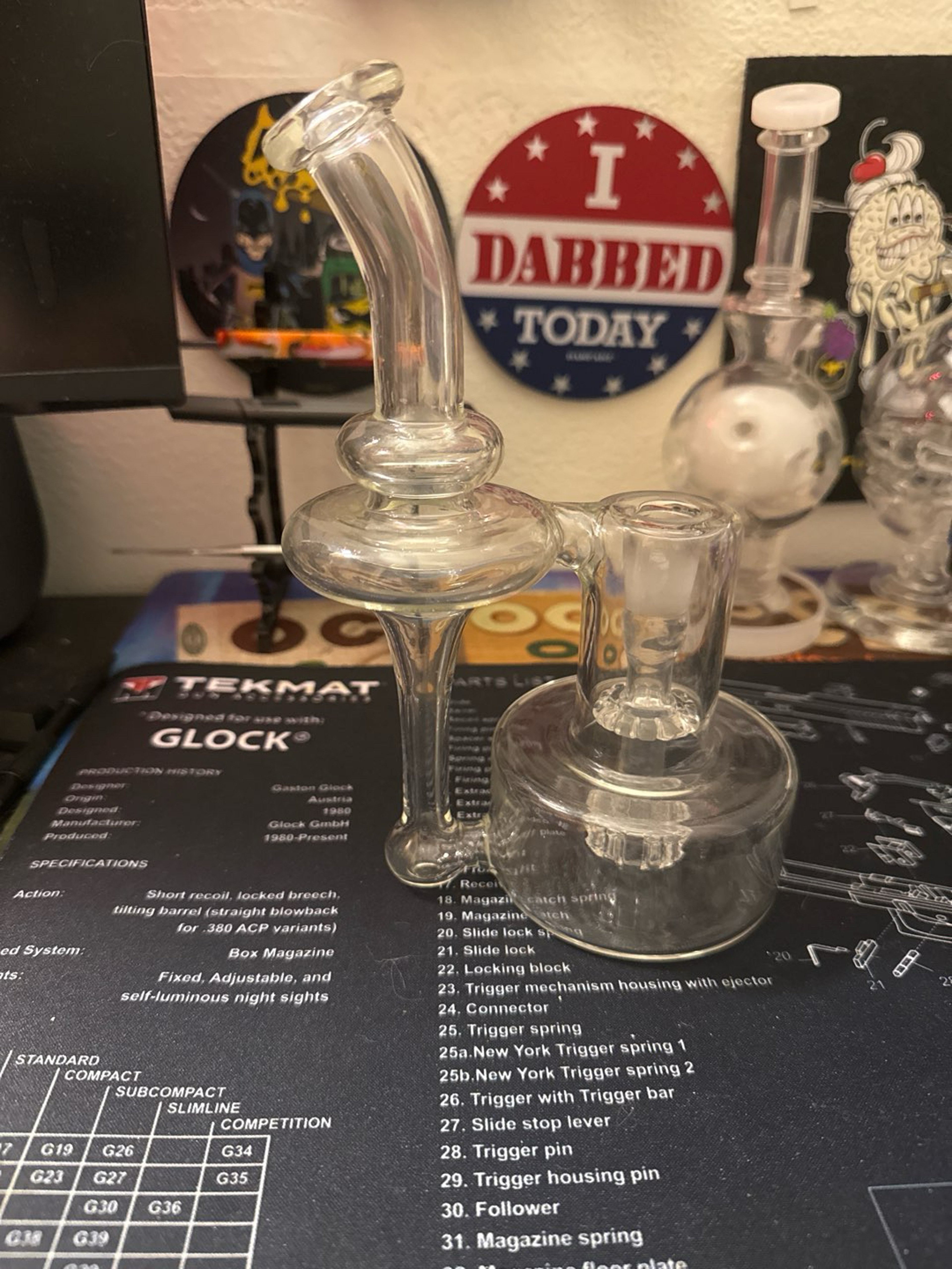 Preview pic of Iridescent glass clear 3.0 RBR recycler