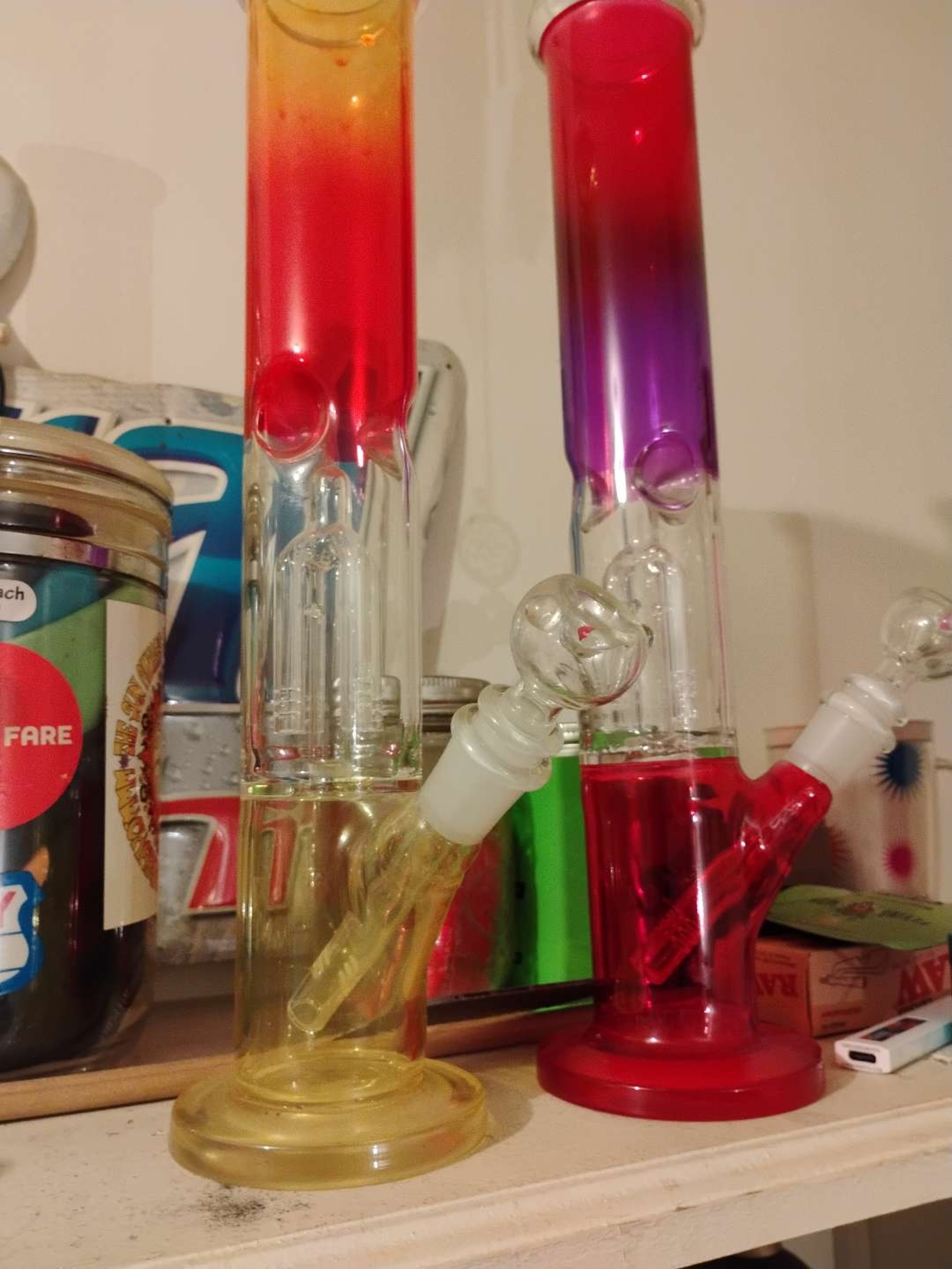 Preview pic of Water pipes/bubblers brand new.. high quality 2 bongs for sale.. $75 each OBO for both.. they must go!!!