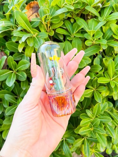 Preview pic of Fumed Fish Coral Glass Hand Pipe