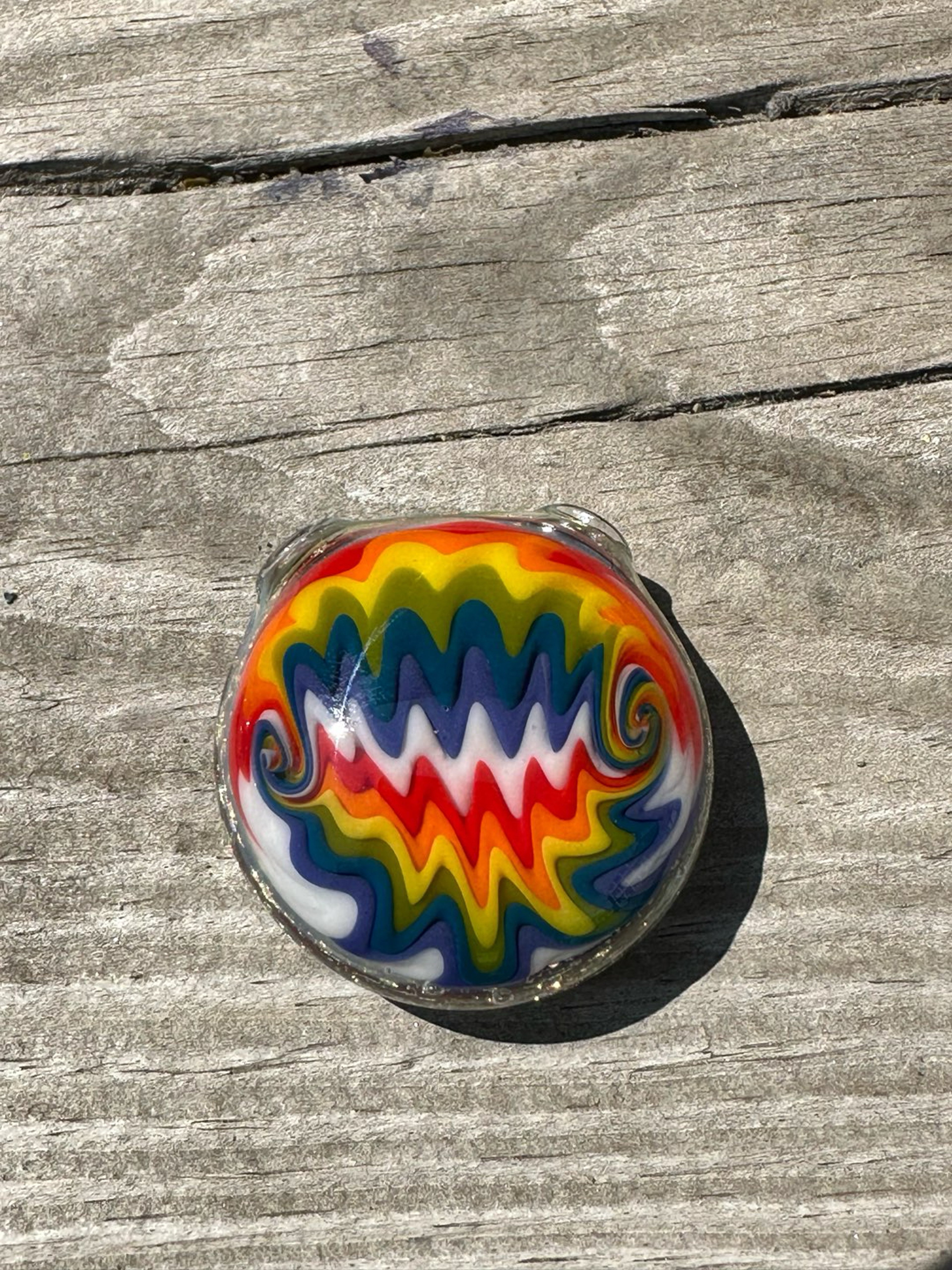 Preview pic of Matt Z Glass Wigwag Dichro Pendant