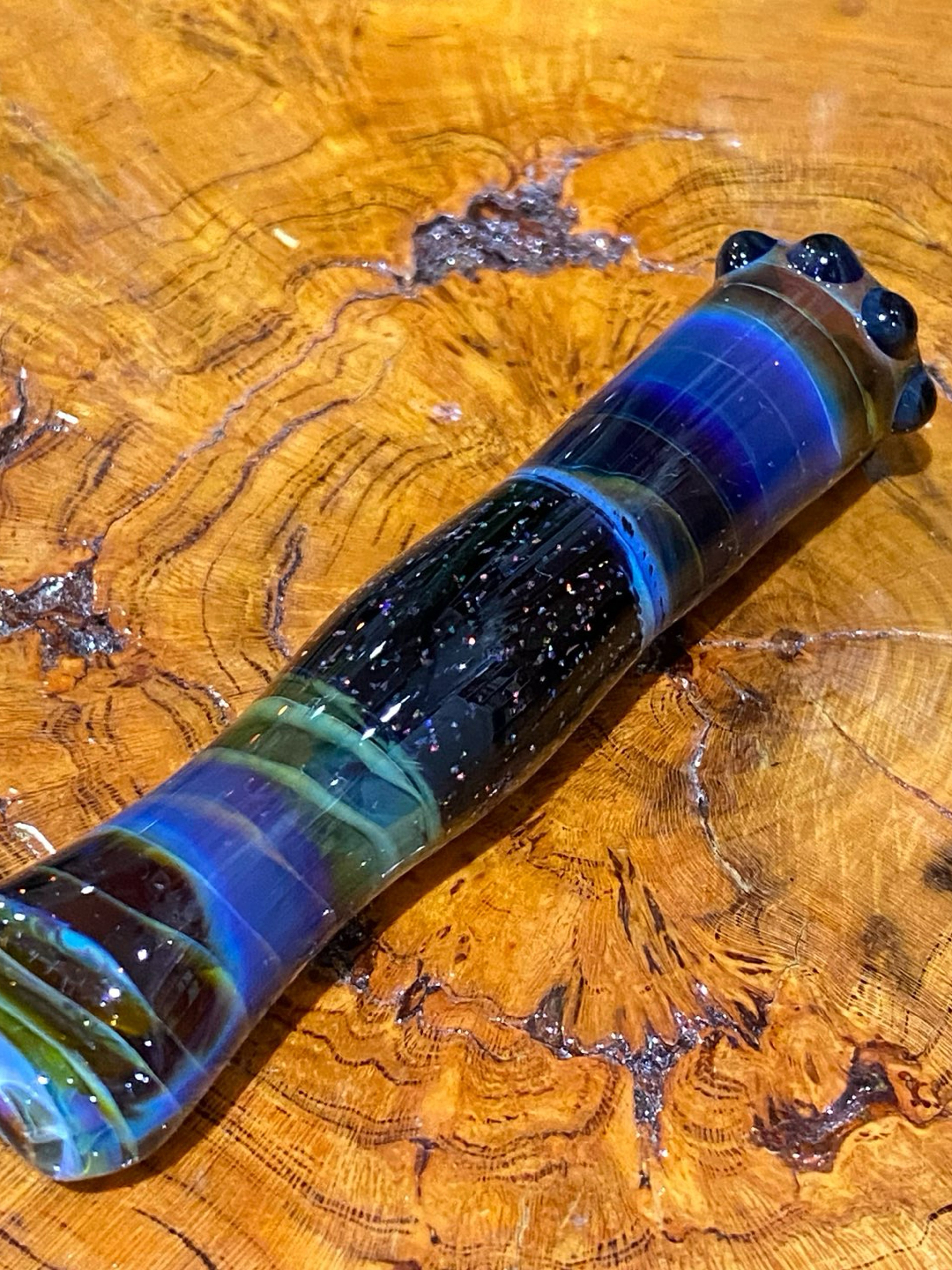 Preview pic of Sugar Mattys Coilpot Crushed Opal Crown Chillum