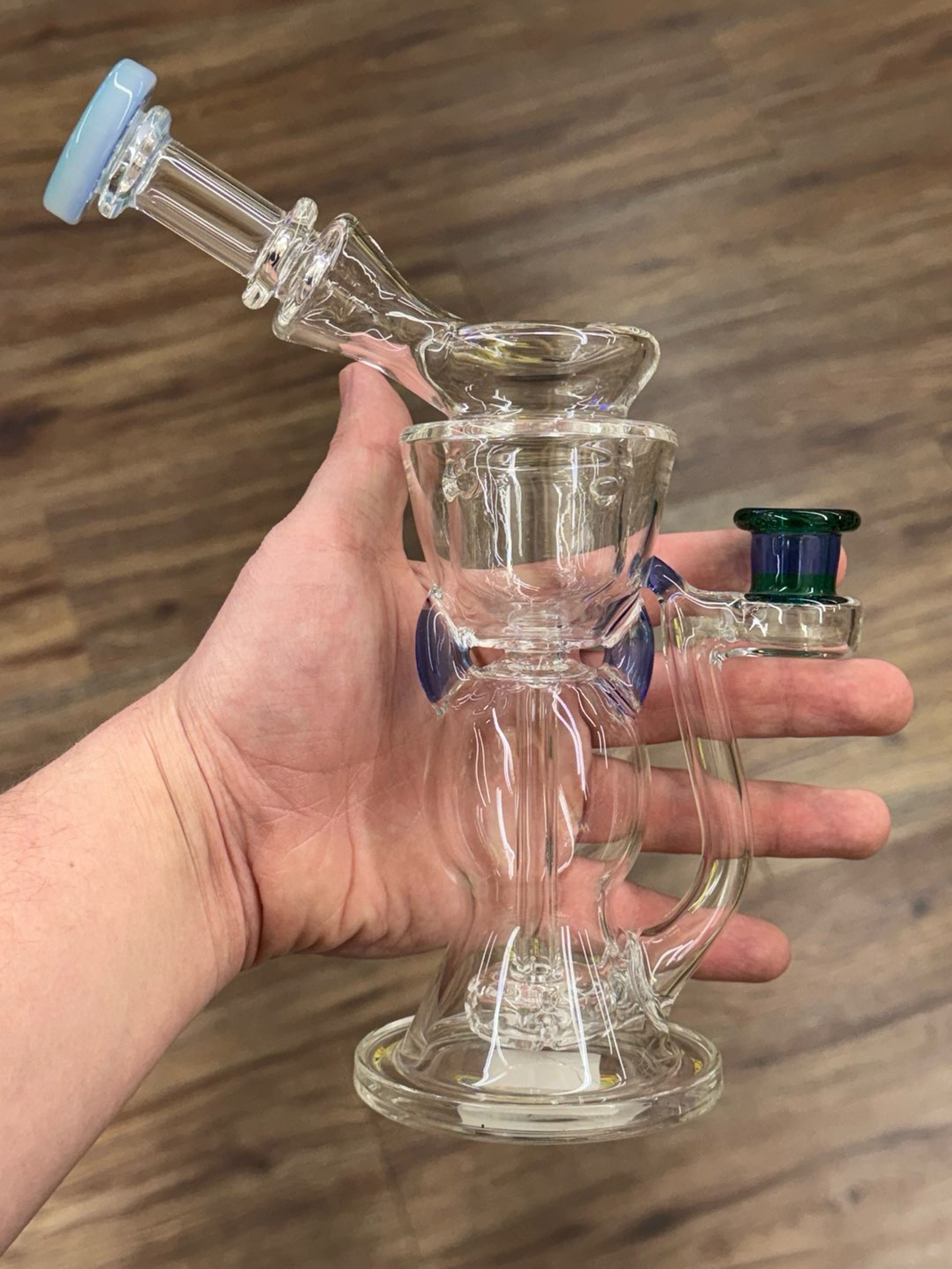 Preview pic of @eryglass Torus for sale with colored lip accents!