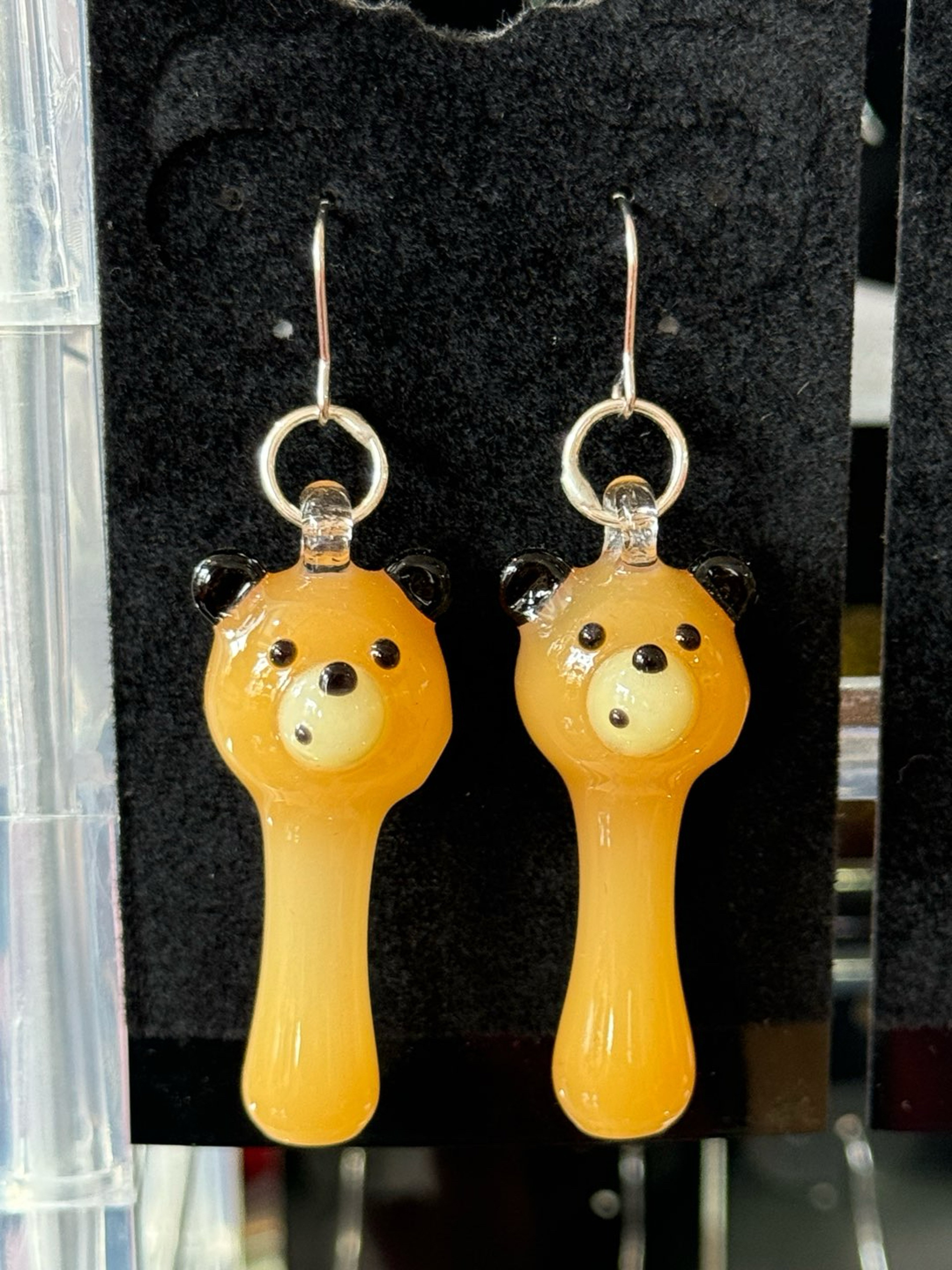 Preview pic of Sugar Mattys Mini Bear Spoon Earrings