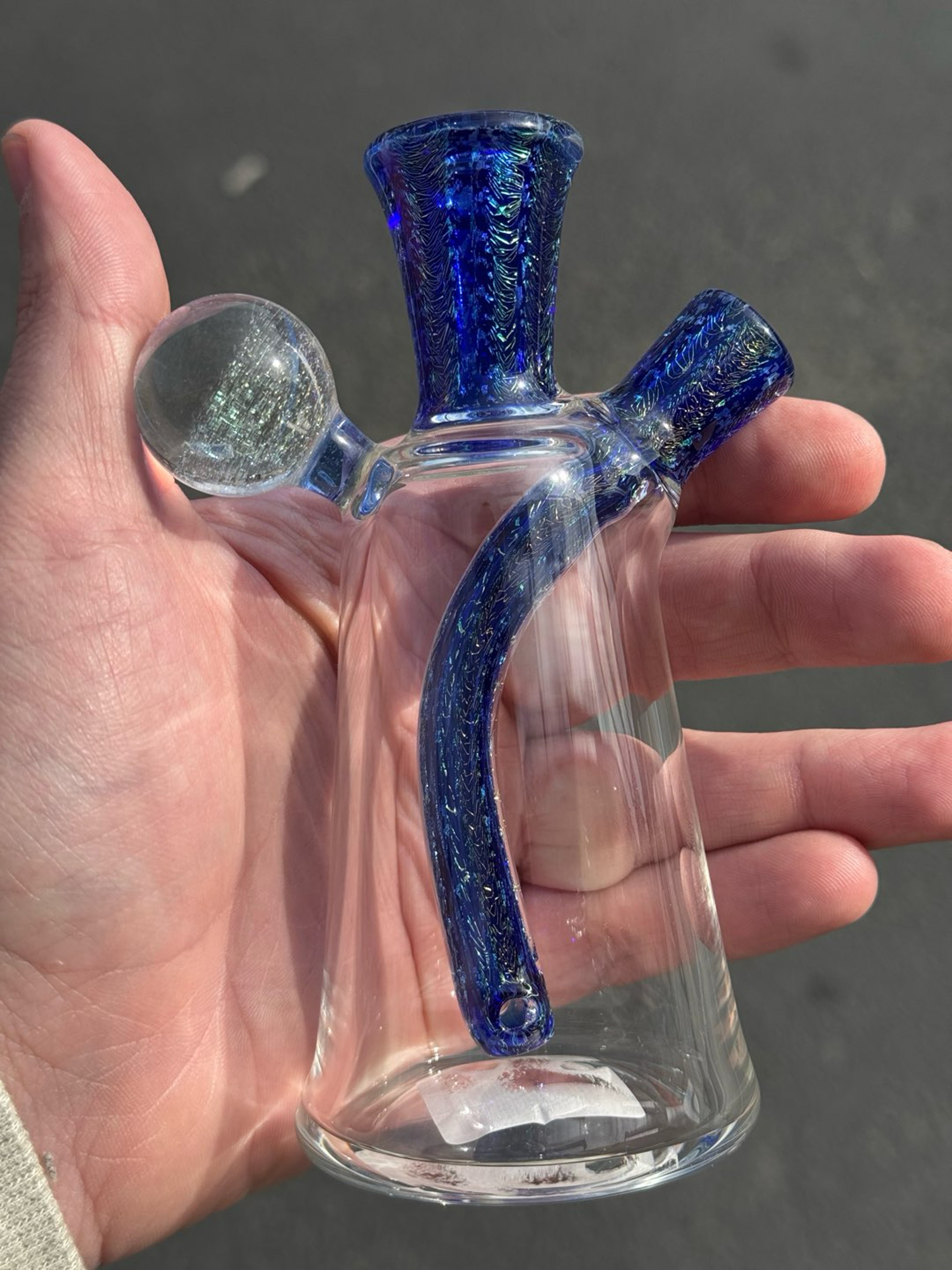 Preview pic of @justinfreemanglass Dichro Mini Tube with Matching bubble cap for sale!