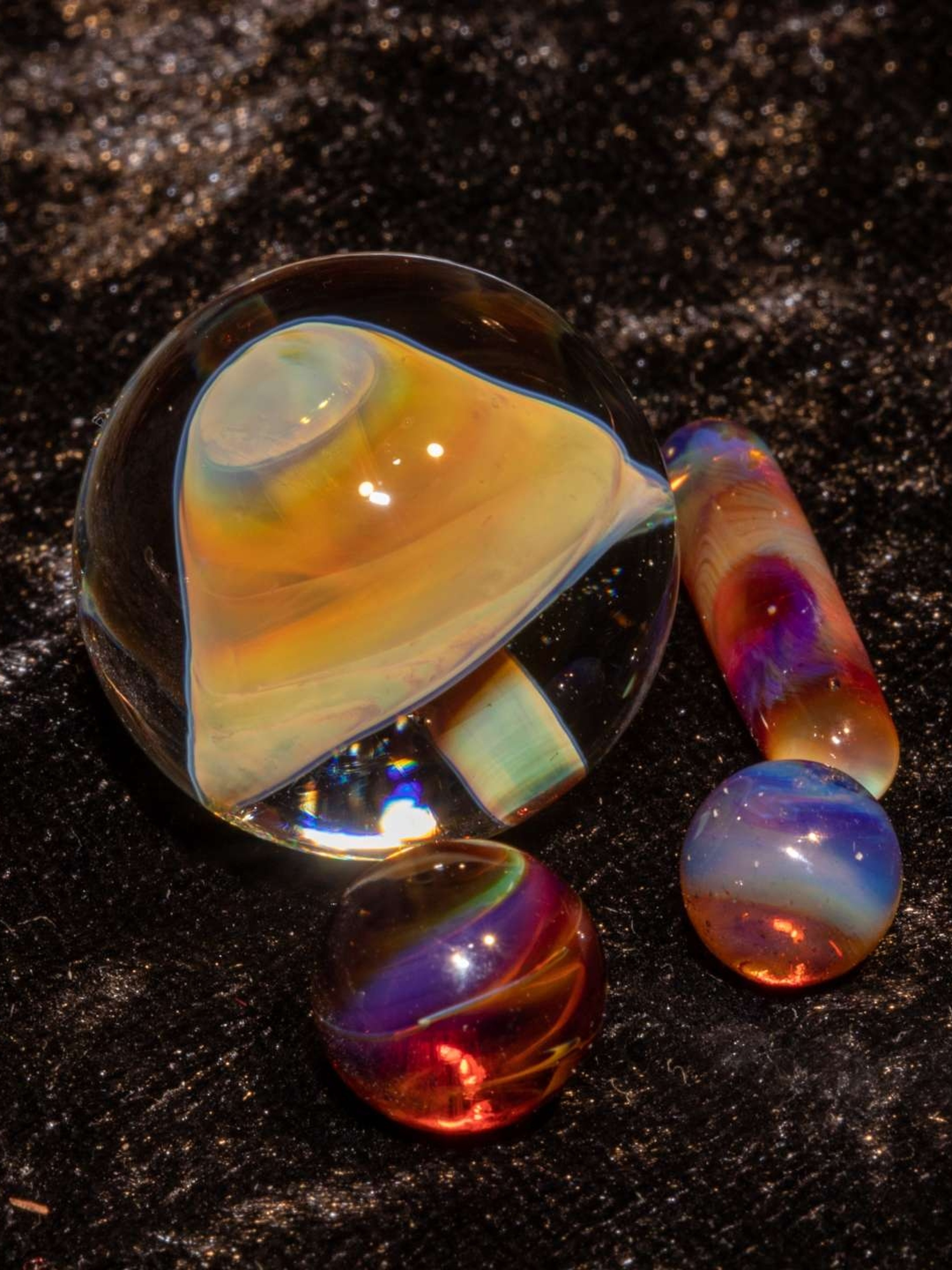 Preview pic of Mushroom Slurper Set Glass Marbles Fungi pearls valve Pillar pill