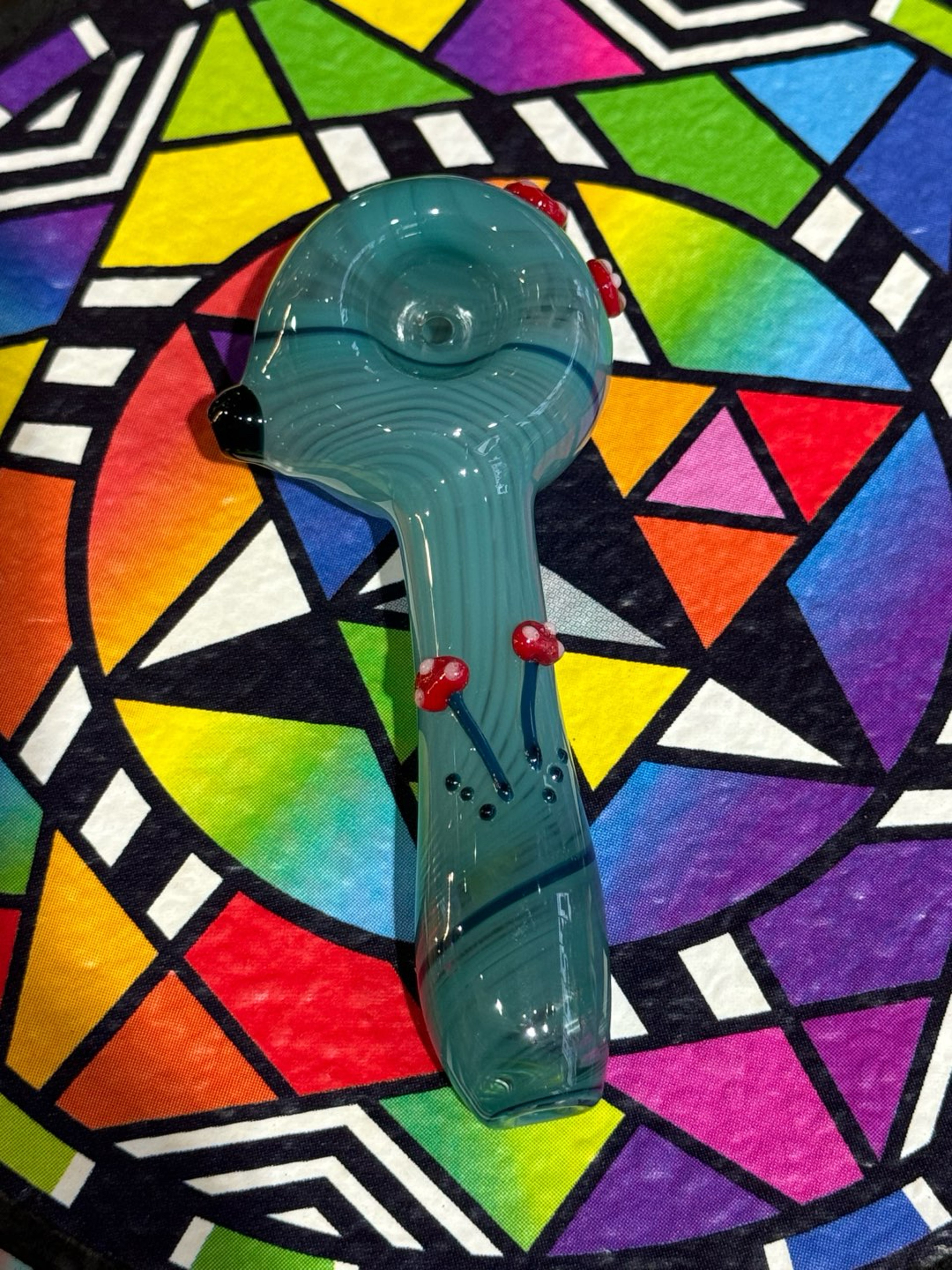 Preview pic of Kristi Conant Glass Mushroom Spoon