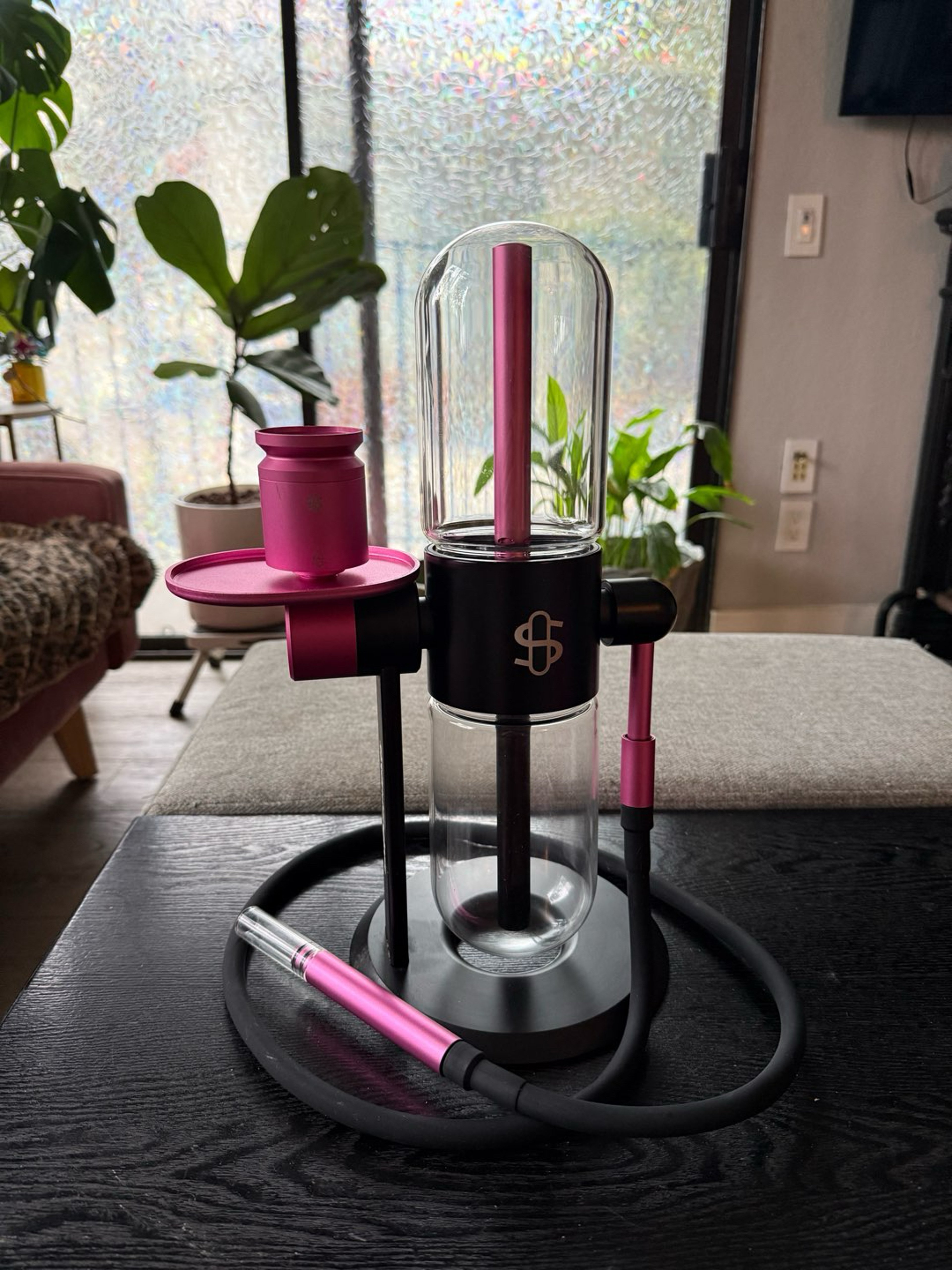 Preview pic of Pink Stundenglass Gravity Perfected Hookah / Bong