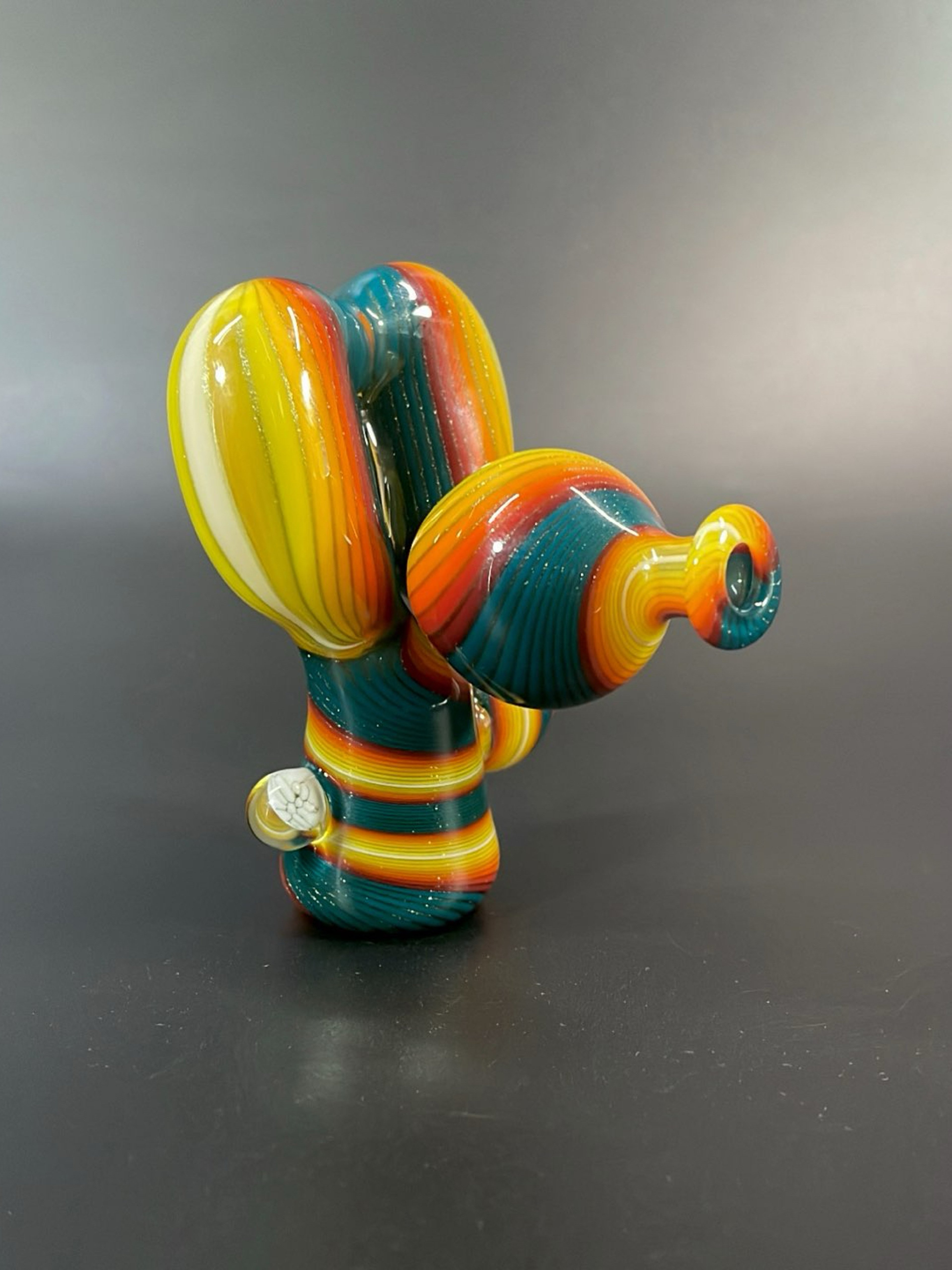 Preview pic of Blitzkriega x Mitchell Glass Inflatable Dog Head Dry Pipe
