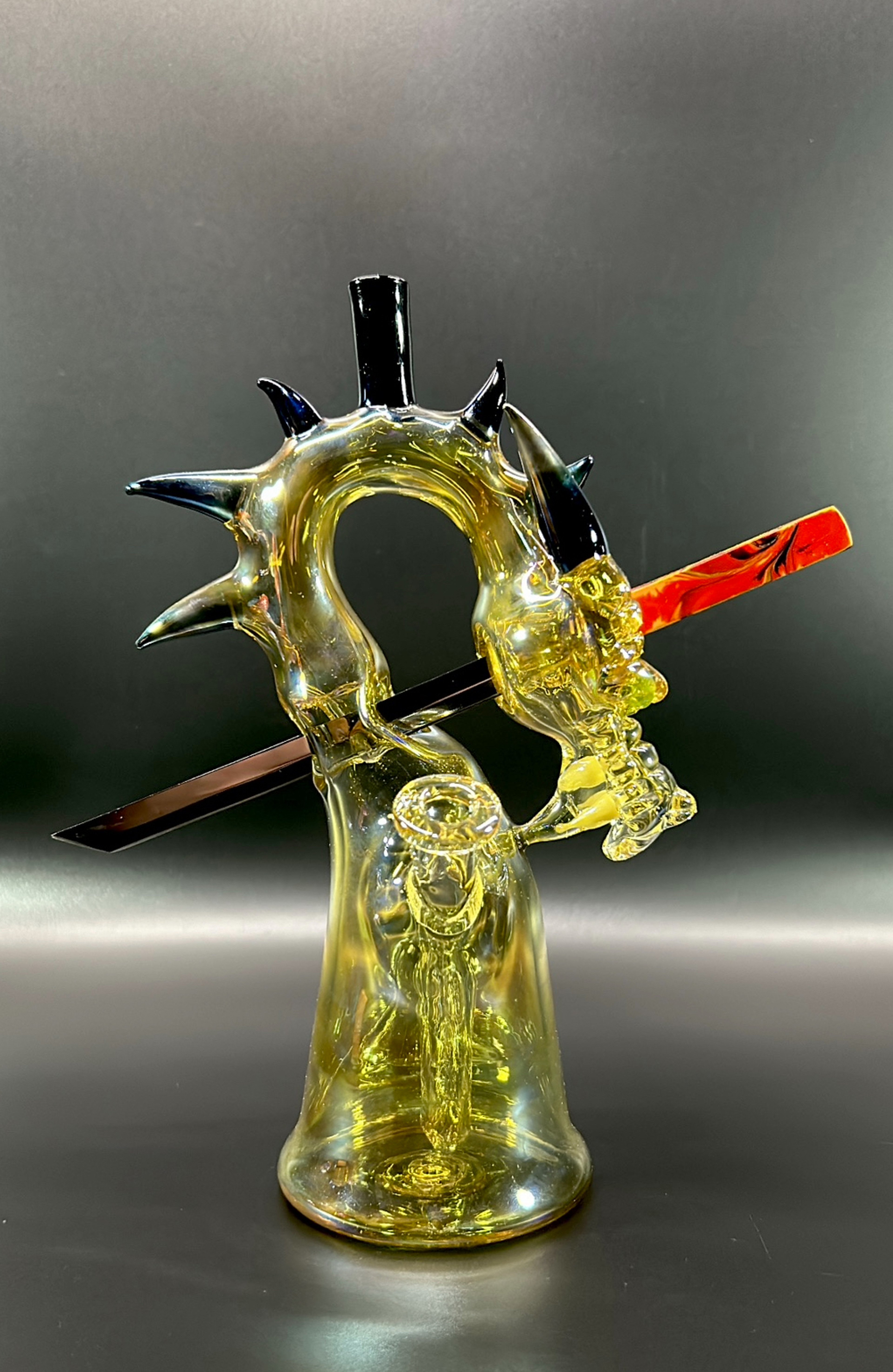 Preview pic of Tony Kazy 7.25” Fumed Slain Dragon