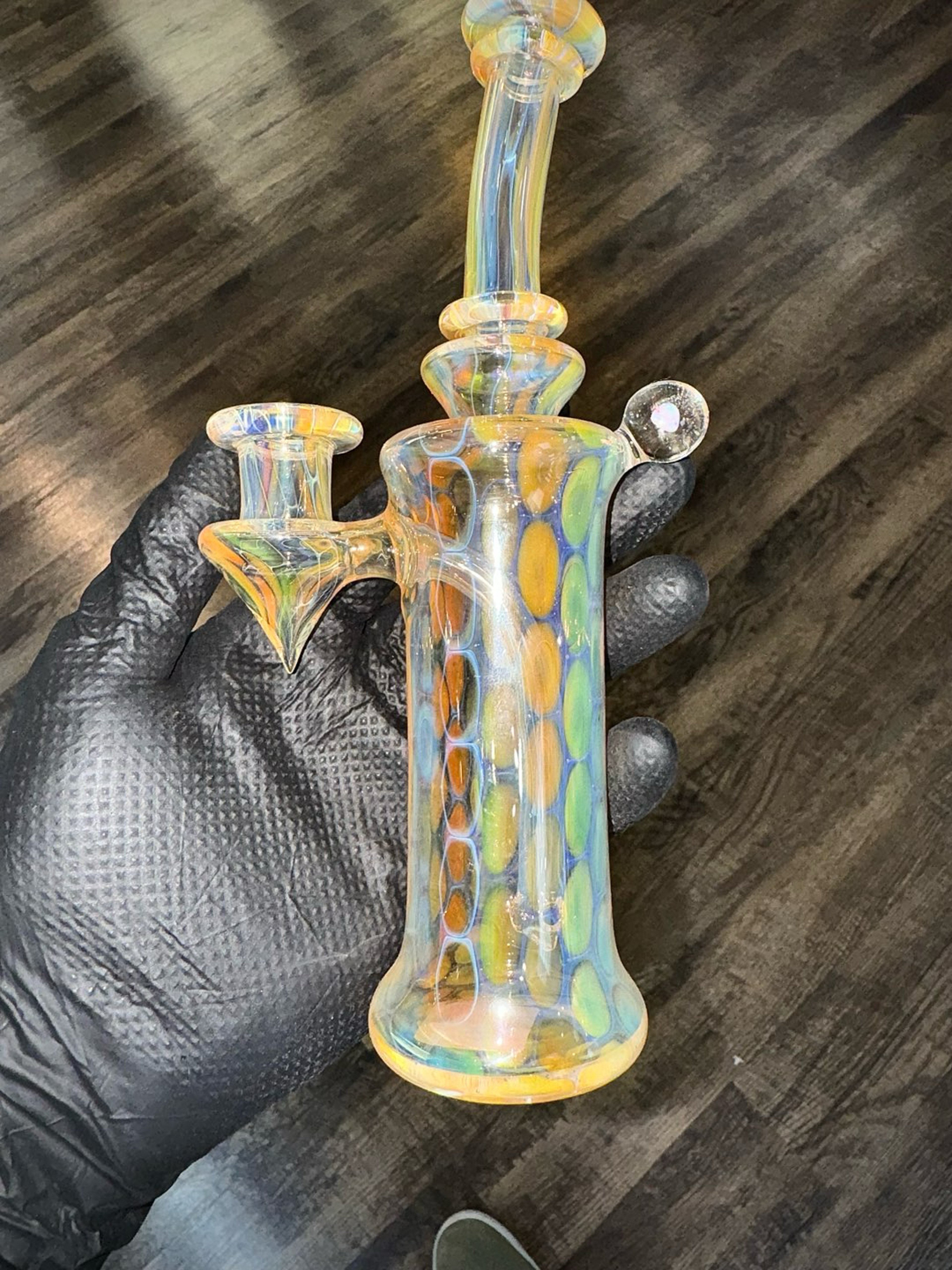 Preview pic of Jakers Glass Honeycomb Stack Rig & Cap 14mm