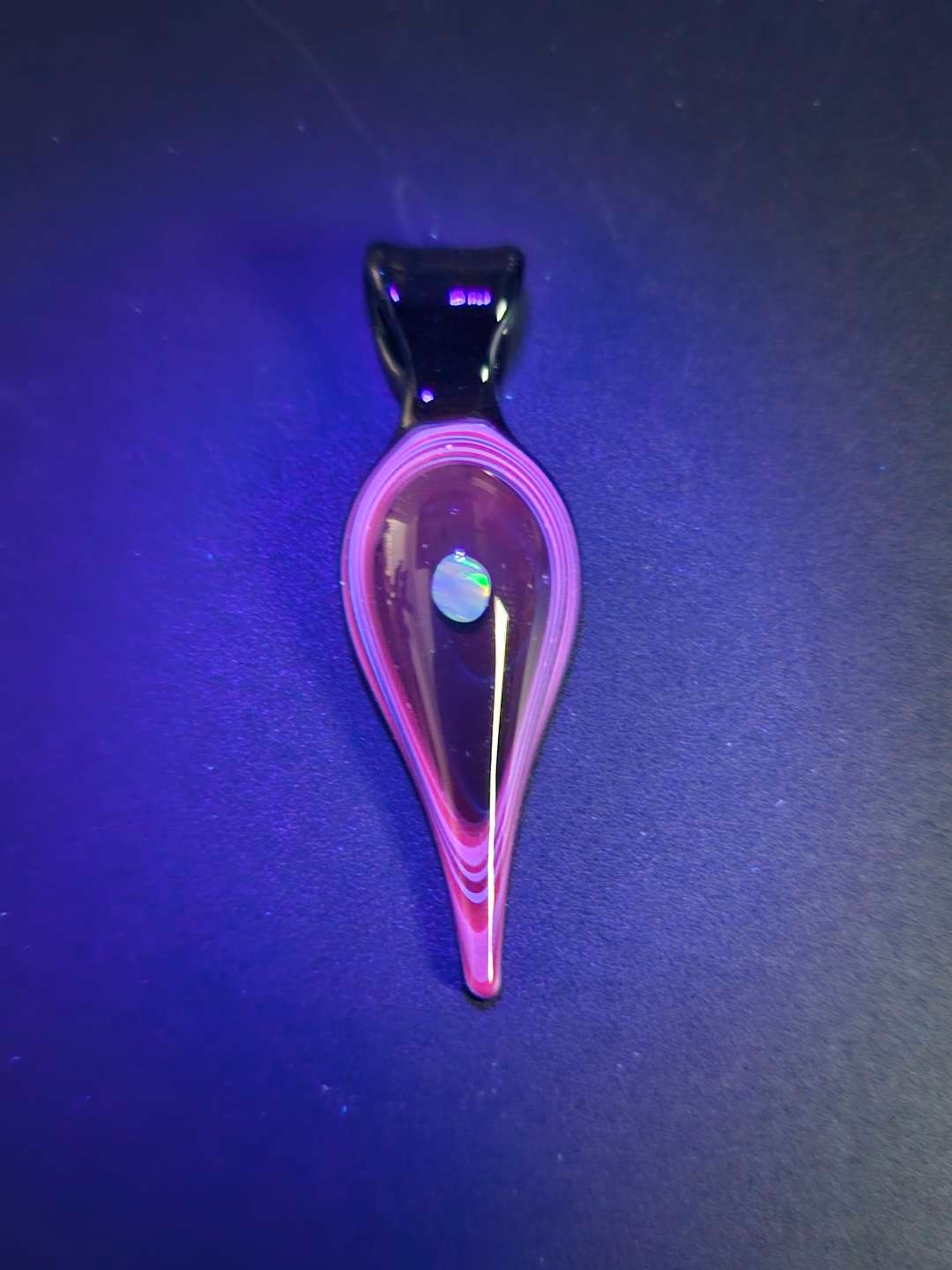 Preview pic of Black and Pink opal pendant