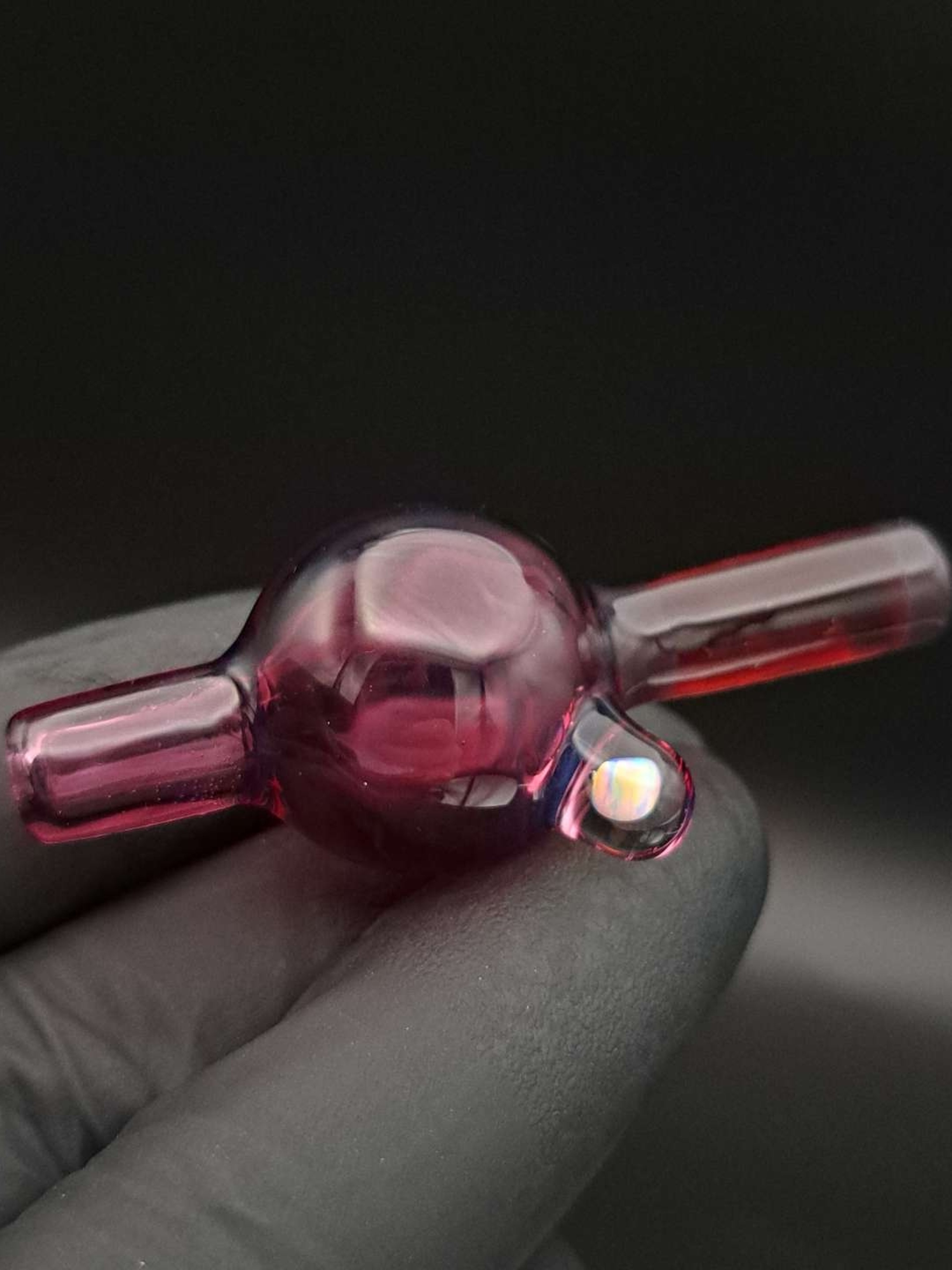 Preview pic of Purple ball cap with opal