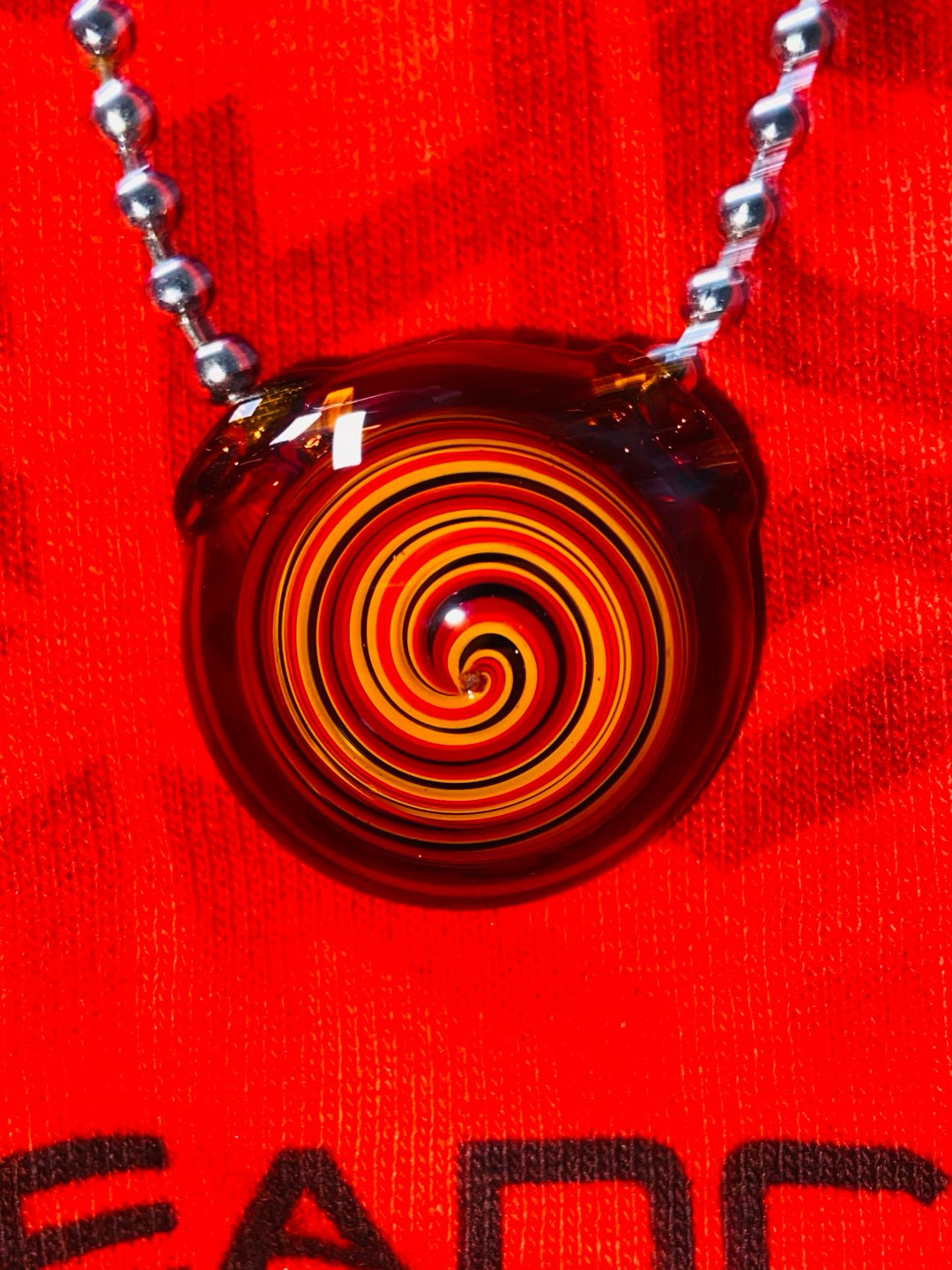 Preview pic of Heady Inside-out One-Way Spiral Pendant