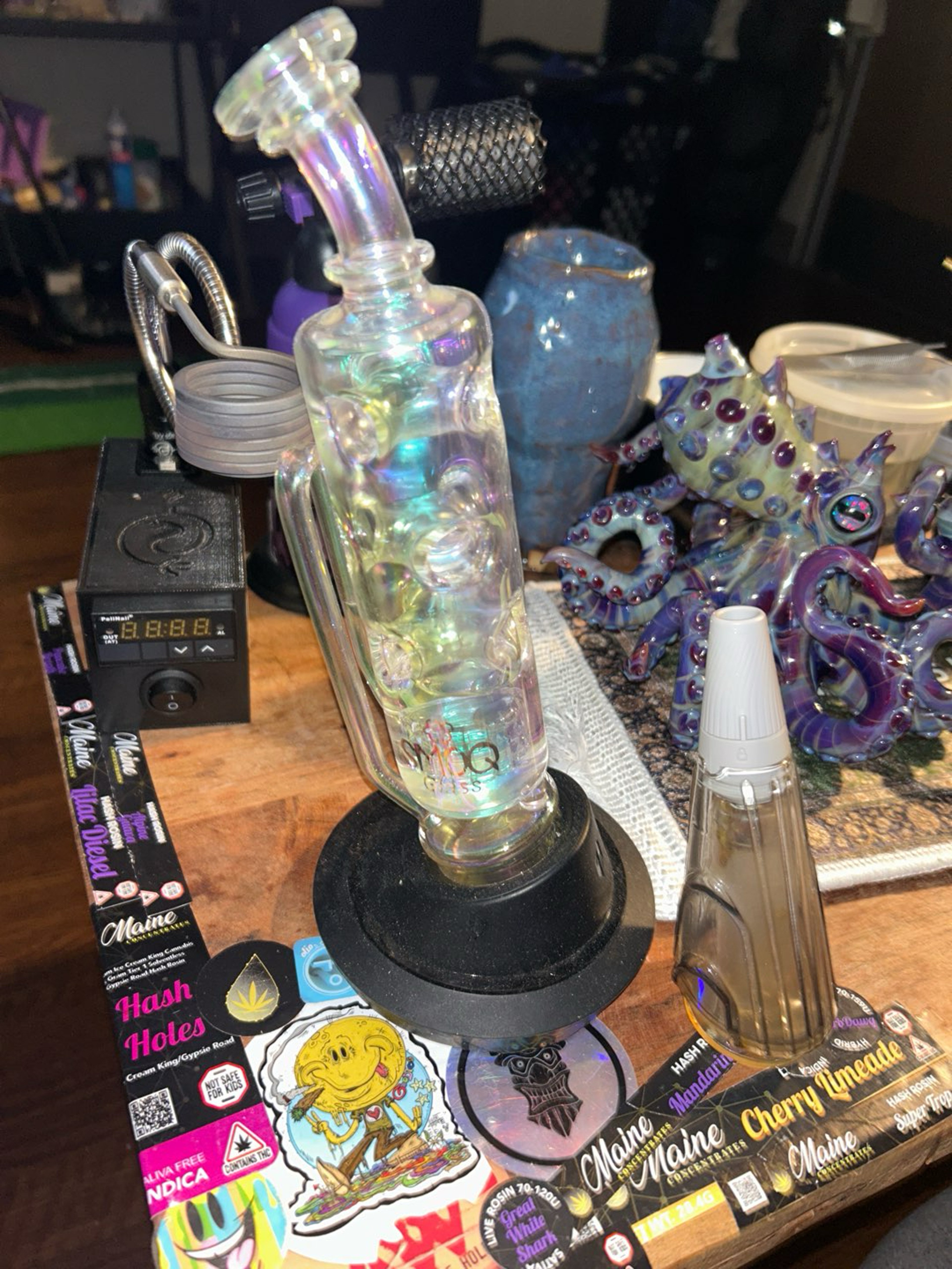 Preview pic of 2 puffco peak tops. One recycler and one travel top
