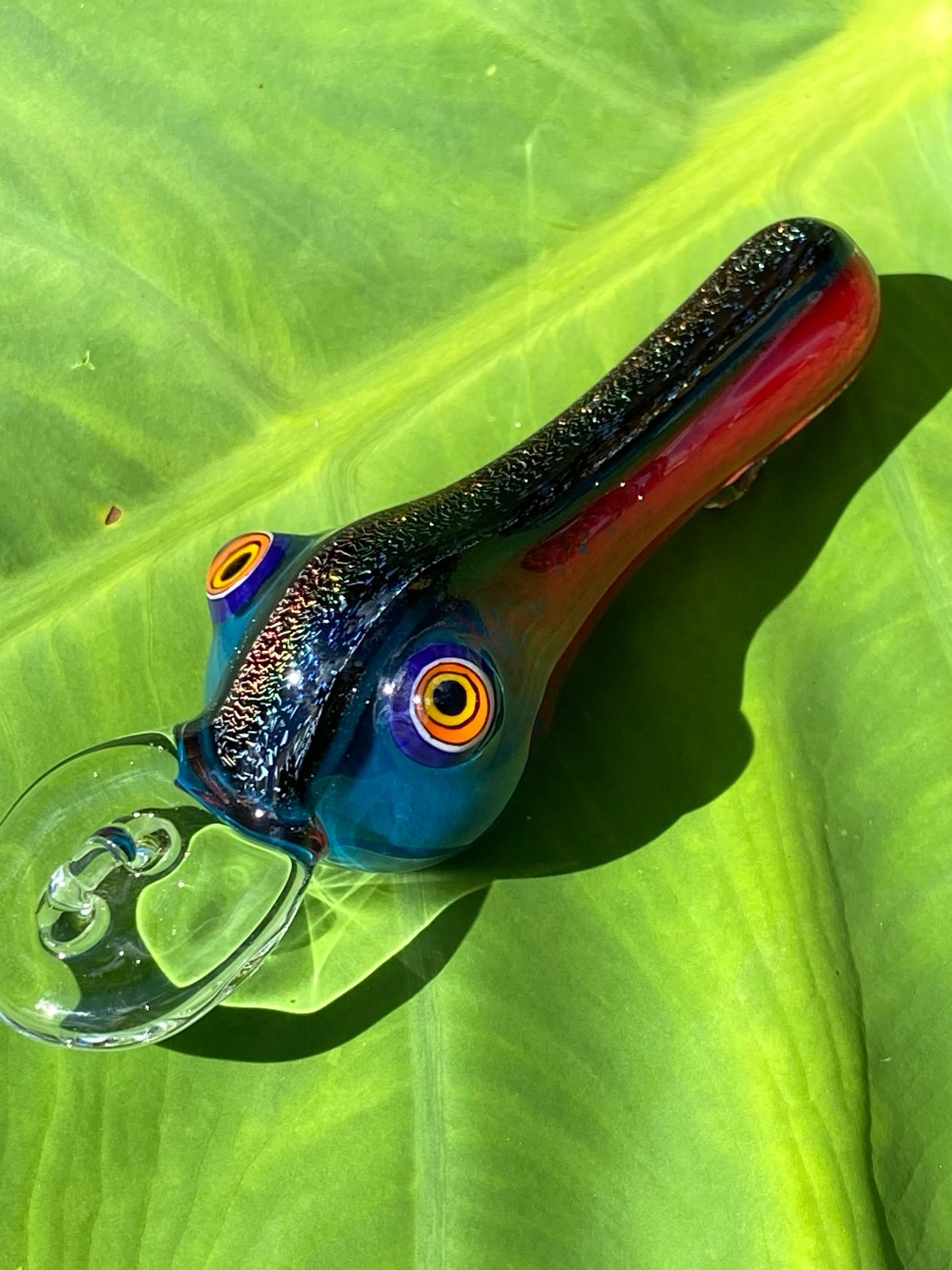 Preview pic of Marty White Glass Dichro Fishing lure Spoon