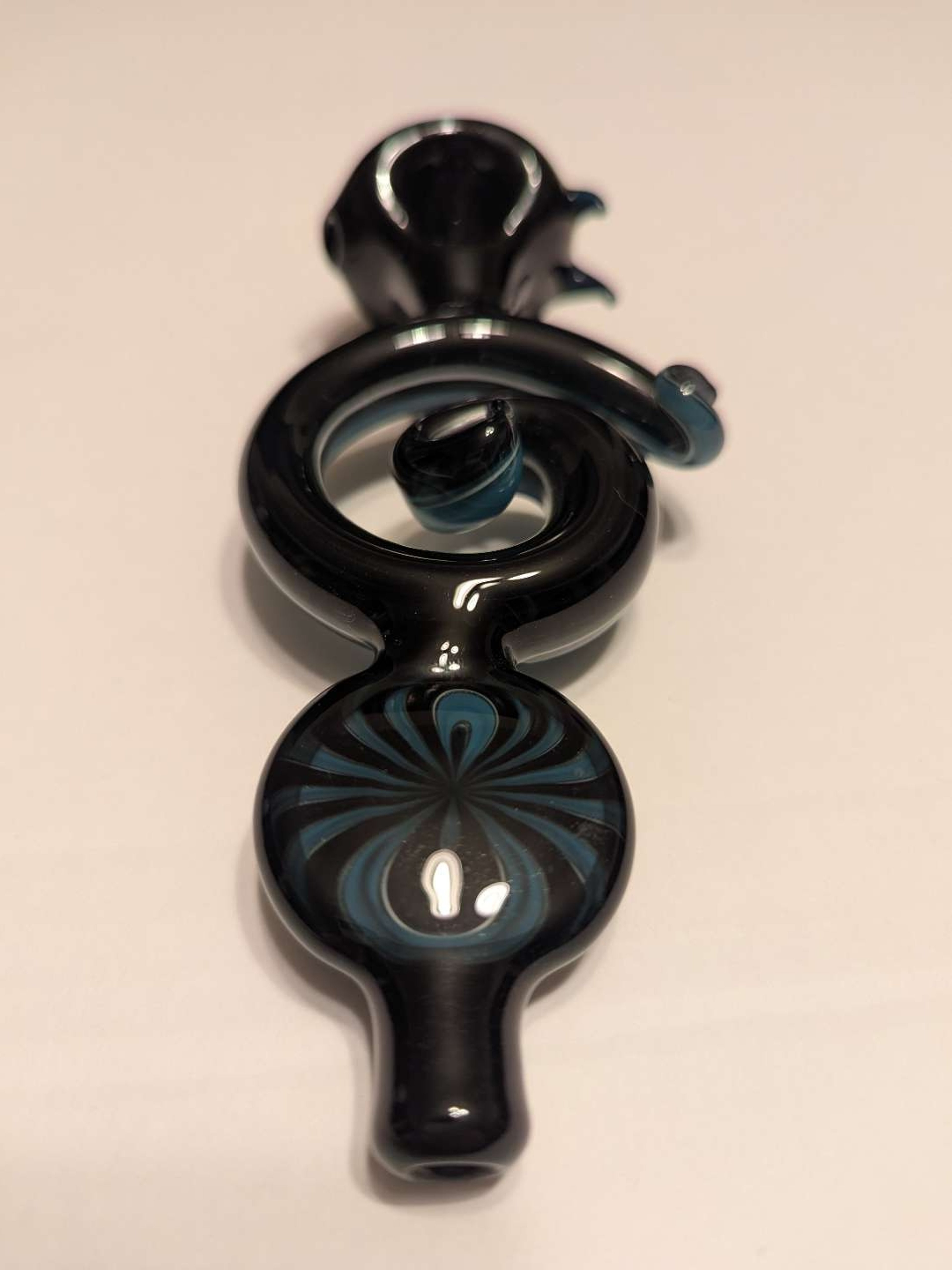 Preview pic of KAGE - worked black hand pipe