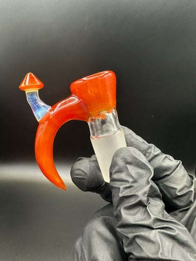 Preview pic of 18mm 4-hole Orange Opal Mushroom Slide