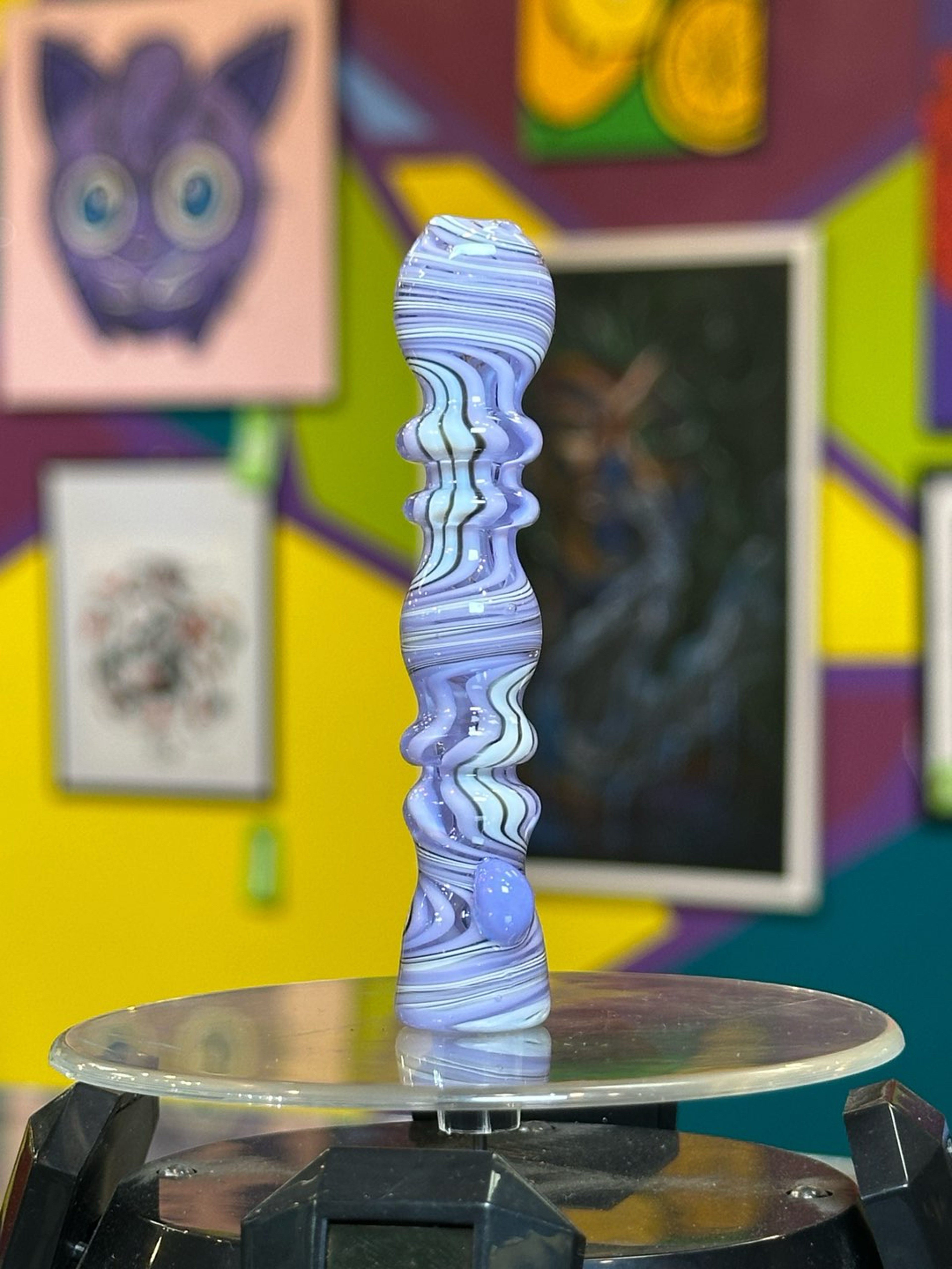 Preview pic of Purple Wagg Rippled Chillum