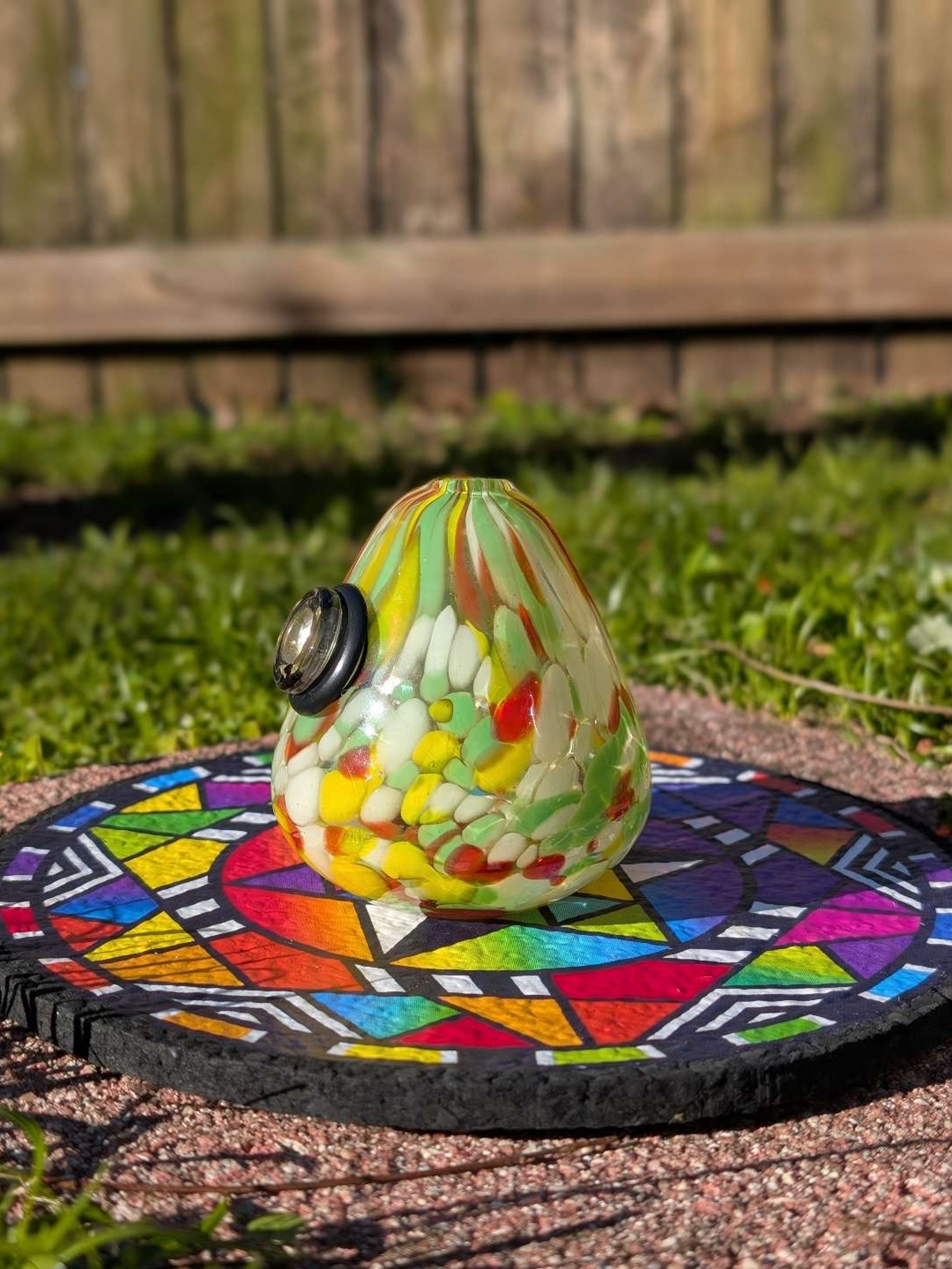 Preview pic of Antique Glass Vase Mini Rig
