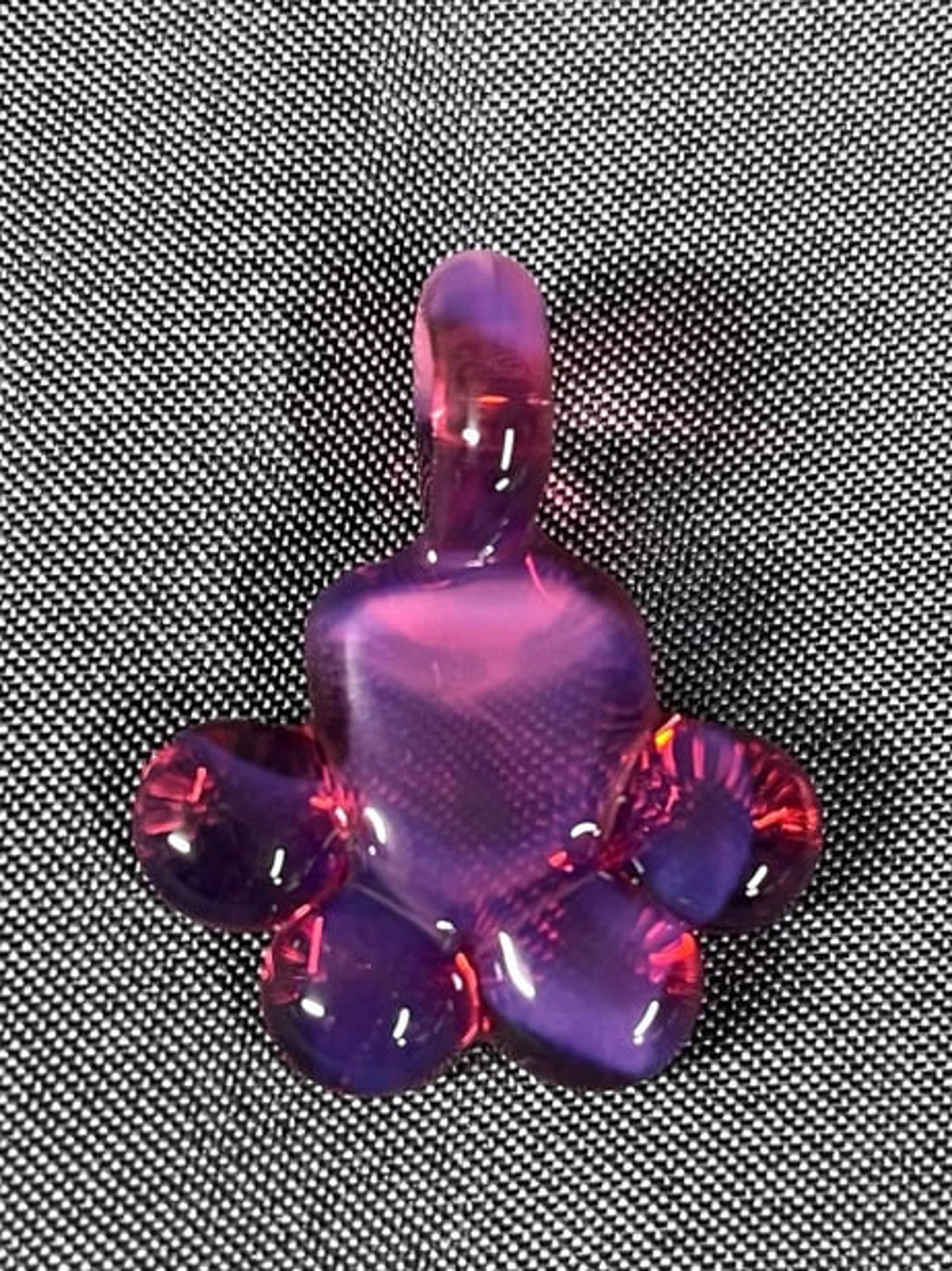 Preview pic of Purple/pink Paw Print Pendant