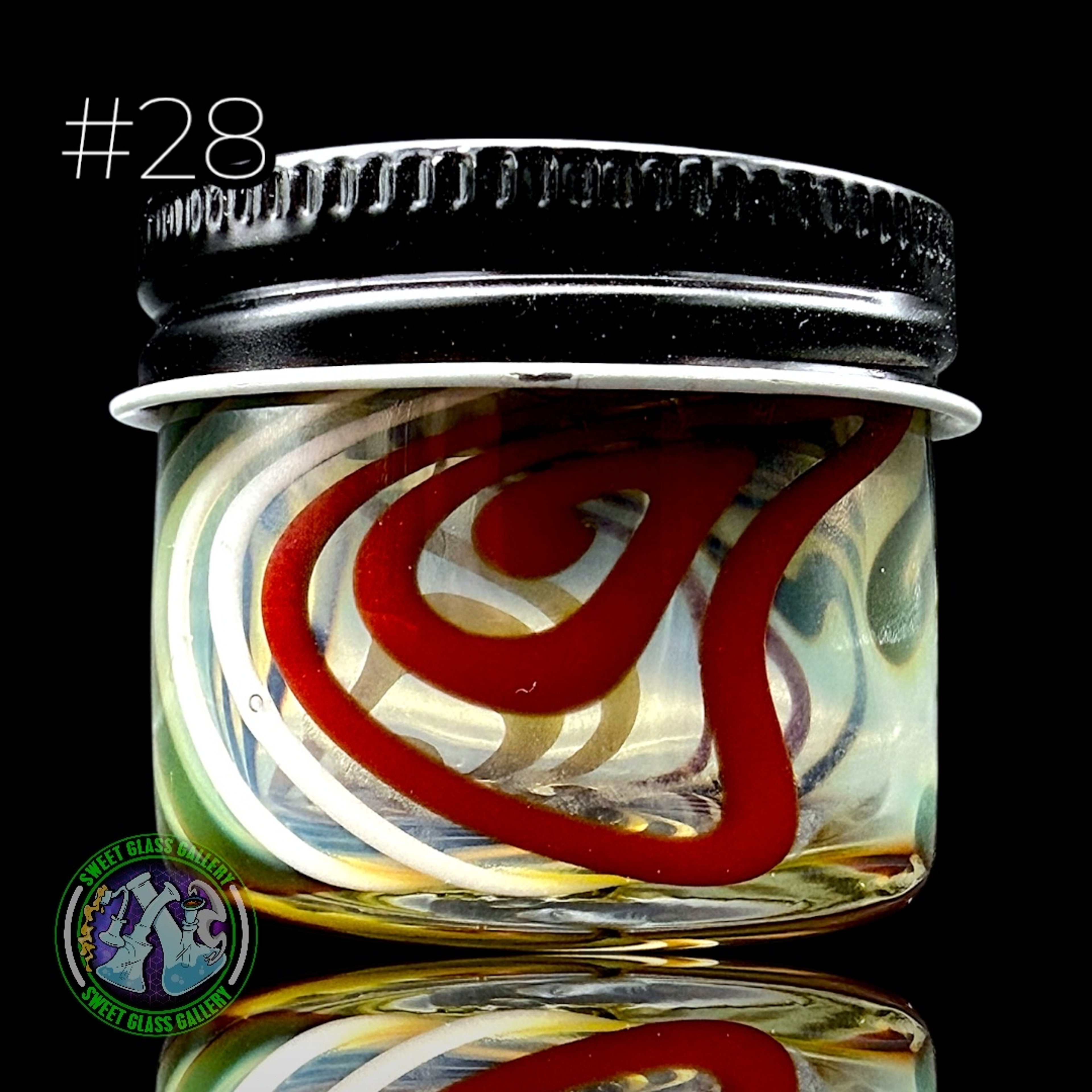 Preview pic of Ben’s Glass Art - Baller Jar #28 - Inside Out Tech