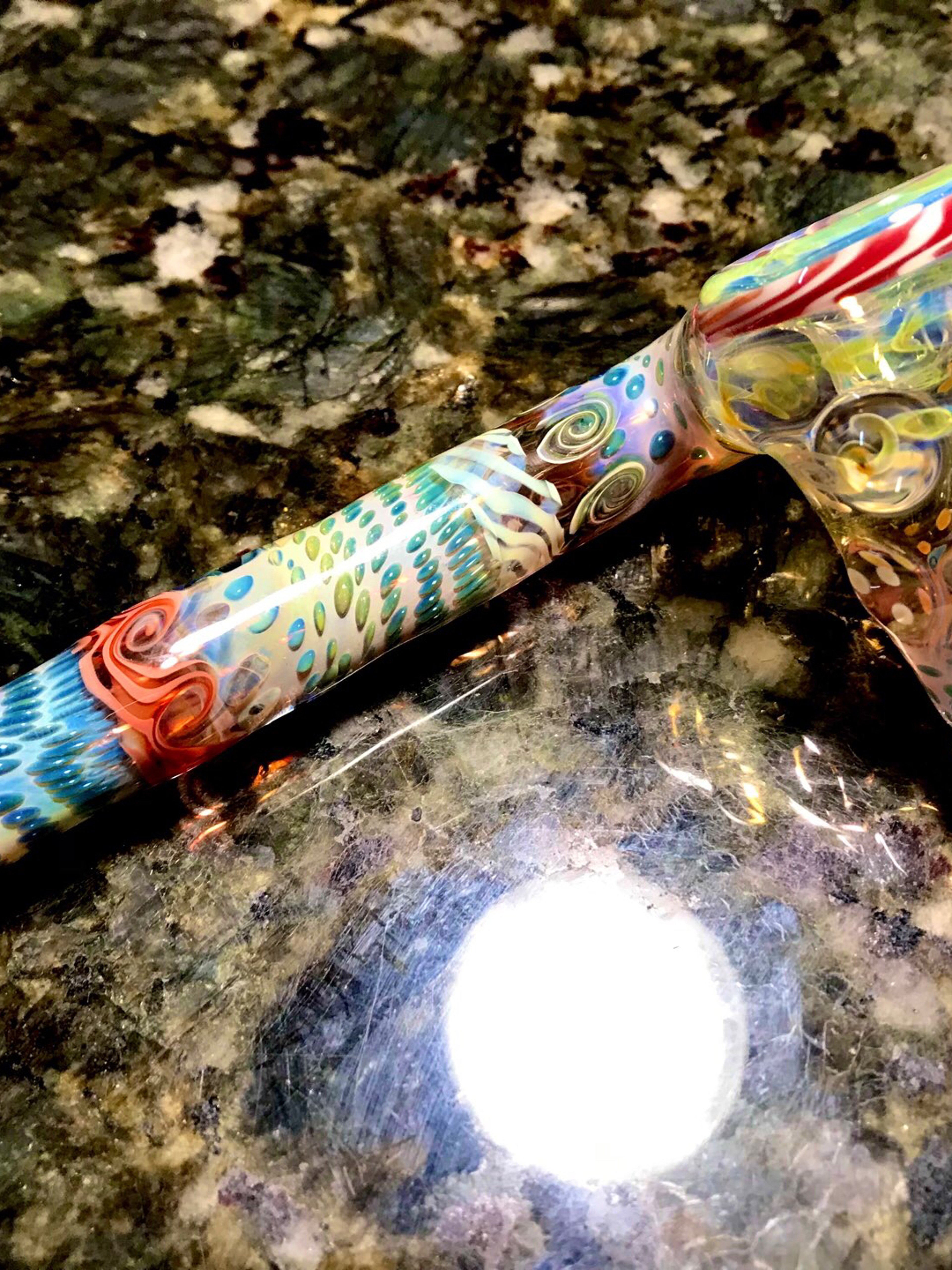 MikeCroDot Series Multi Section Inside Out Sidecar Glass Pipe image 0