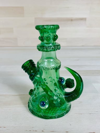 Preview pic of Hensley Mighty Moss Beaker w/ Opals