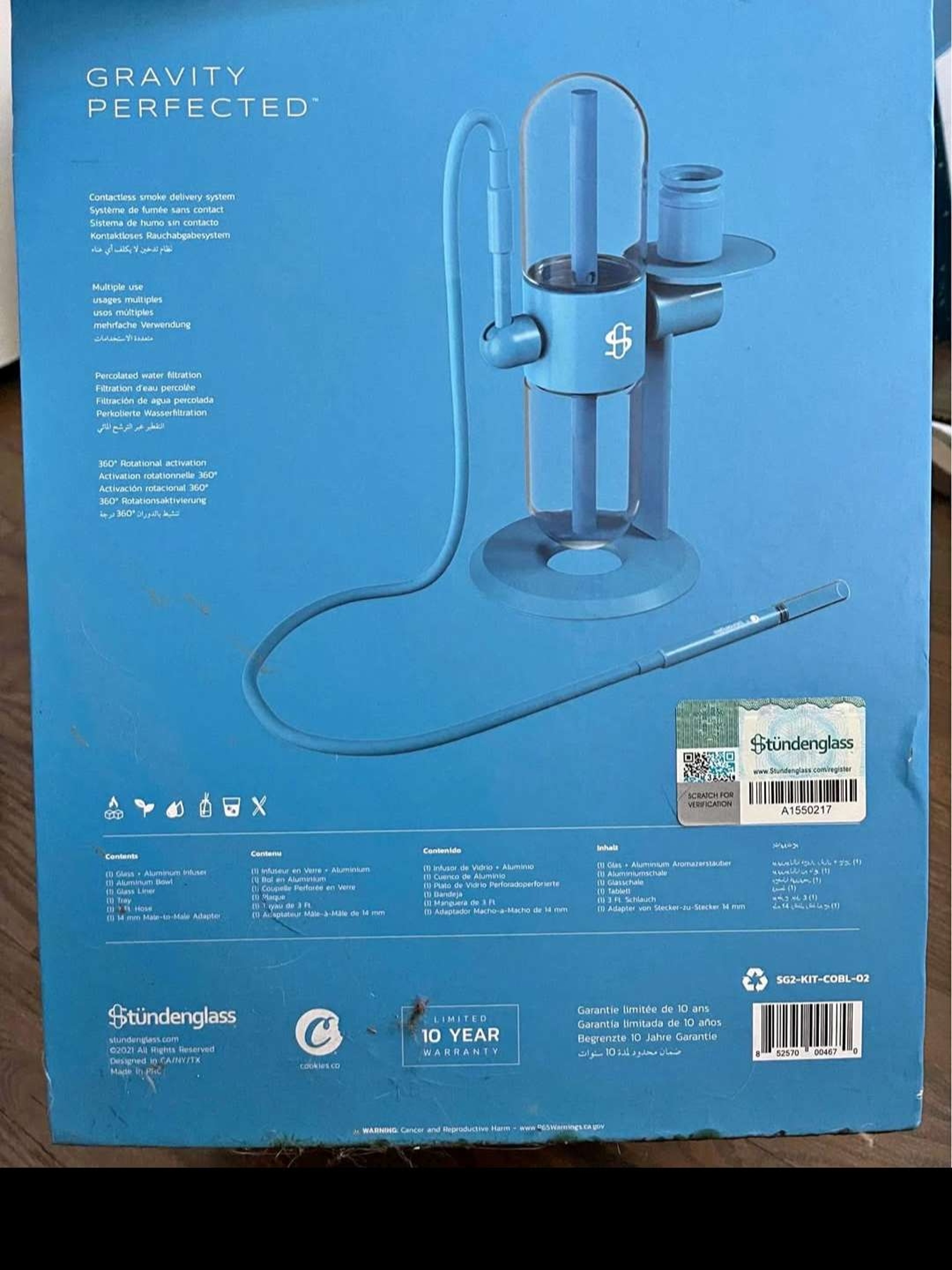 Cookies brand stundenglass gravity hooka image 0