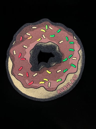 Preview pic of Chocolate Frosted w/ Sprinkles 8” Donut by KGB x Moodmats