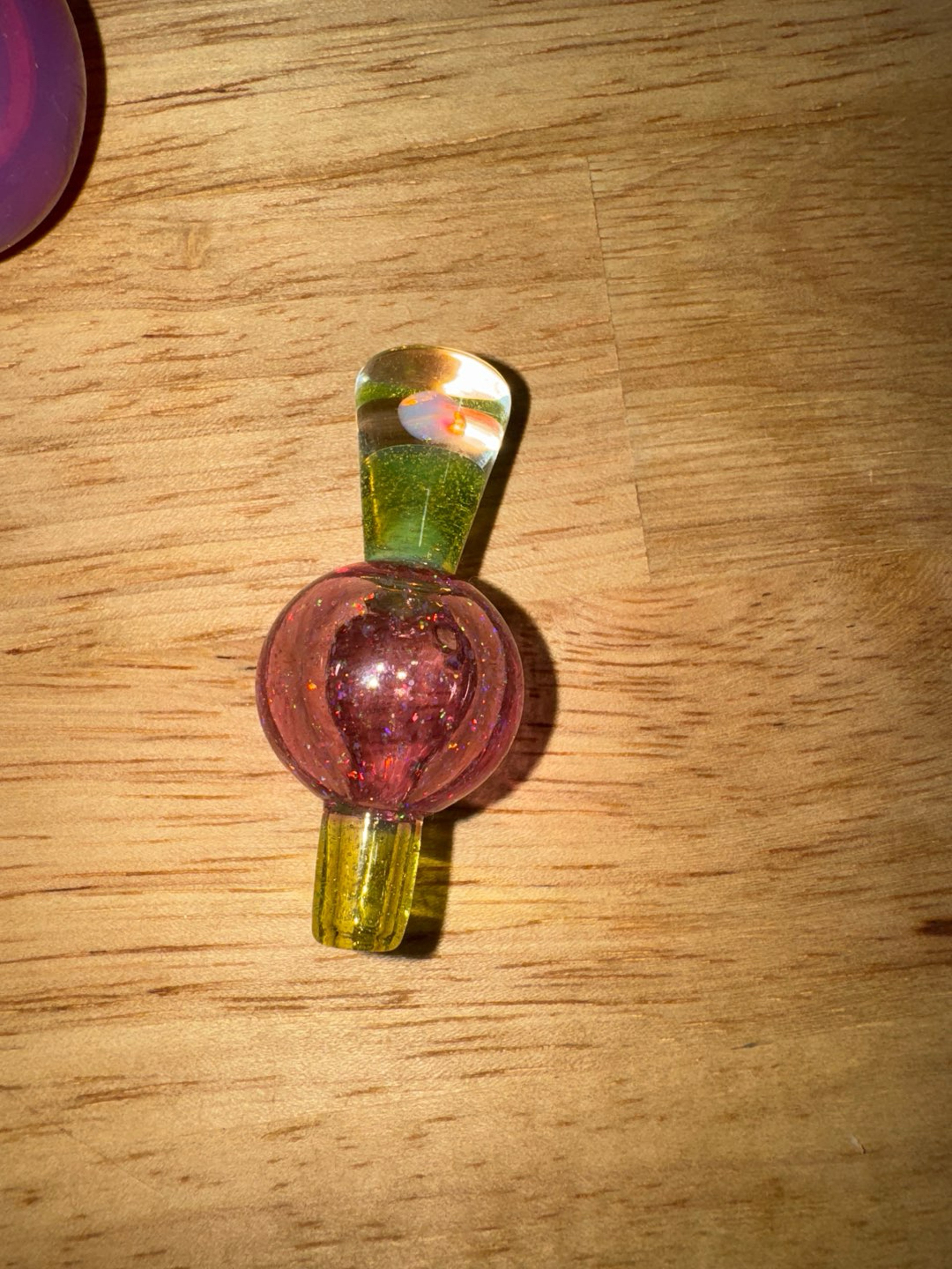 Preview pic of Forrest fumes pink opal and crop carb caps $40 a piece