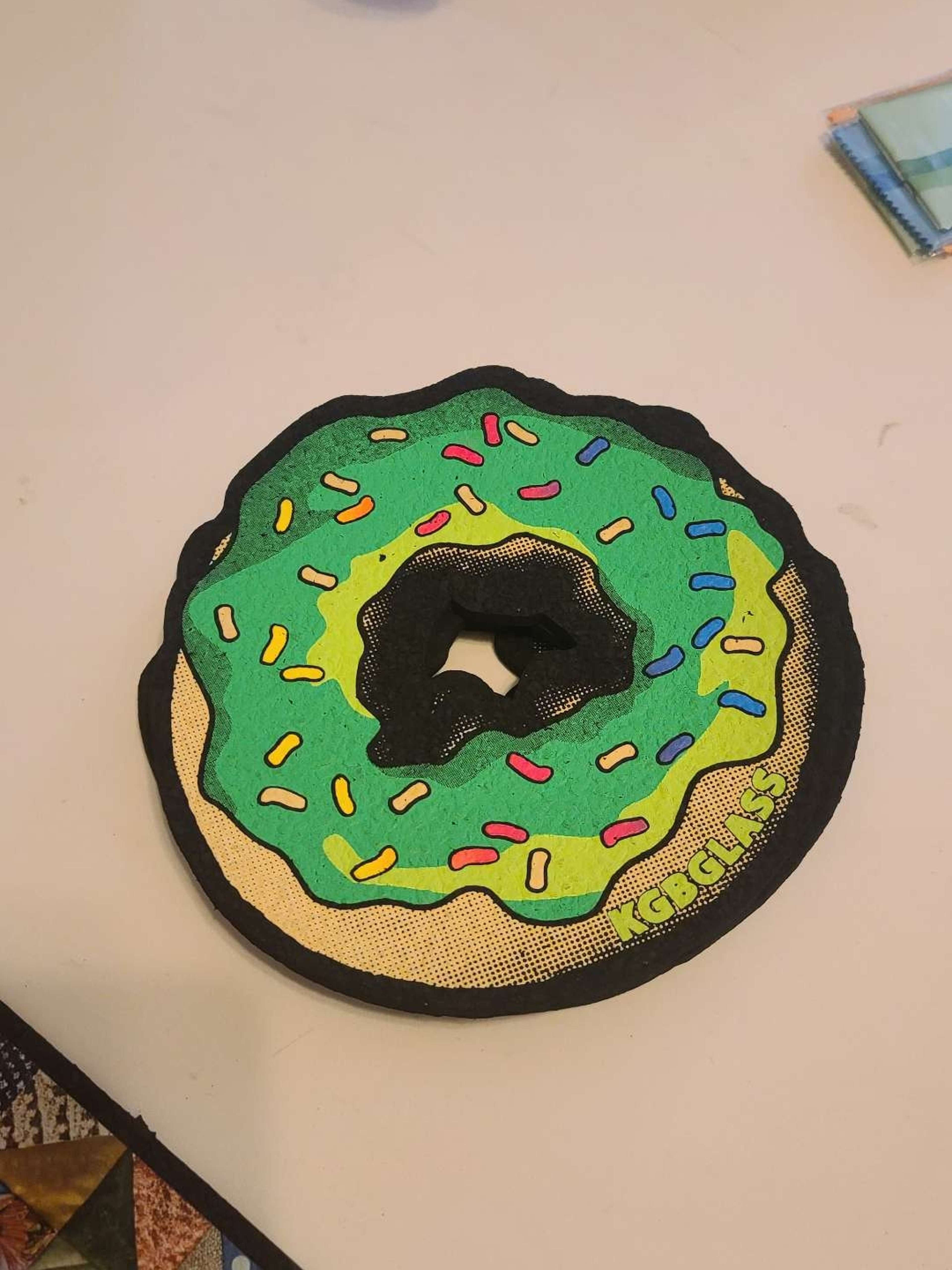 Preview pic of Kgb pistachio frosted doughnut
