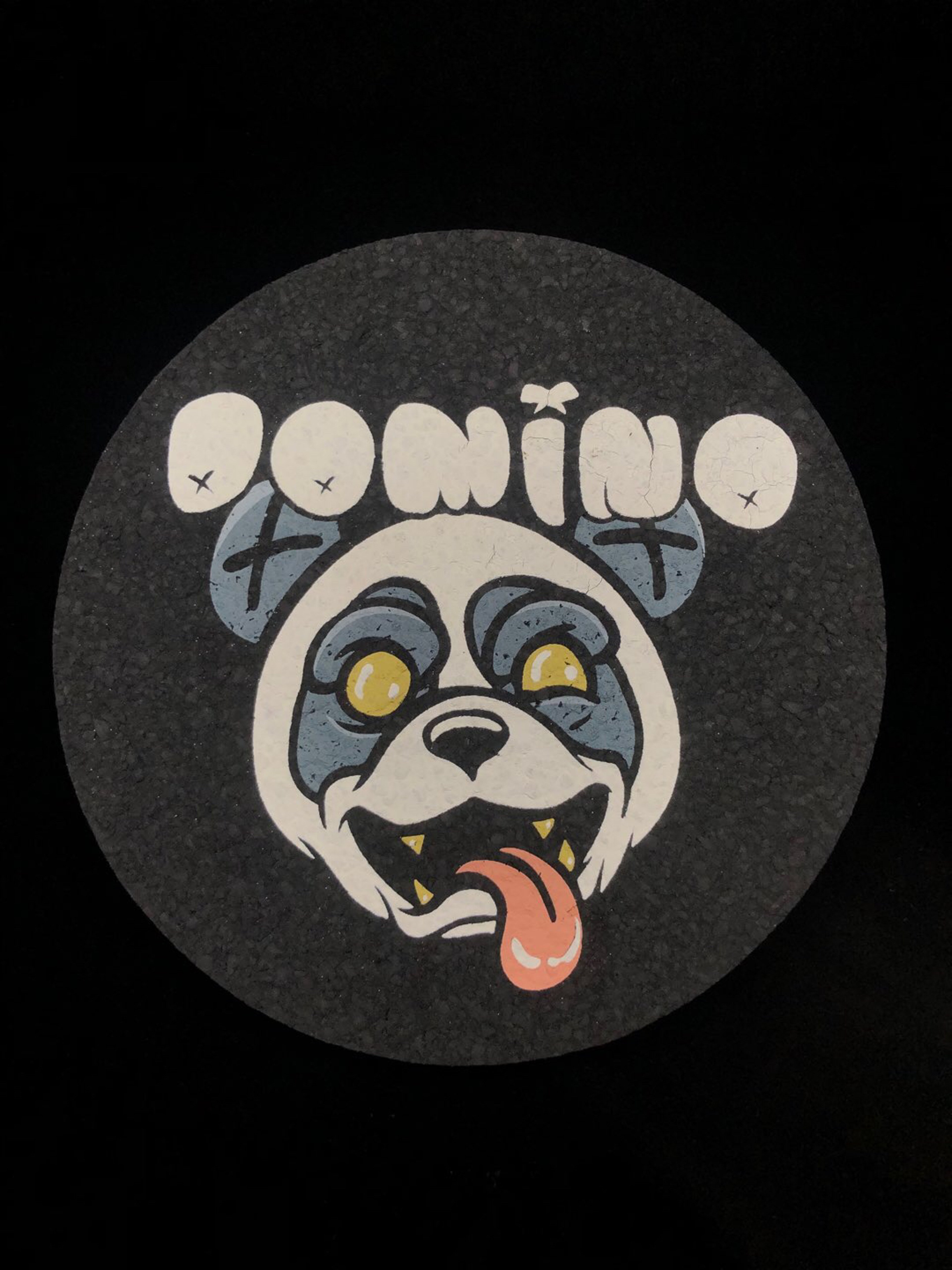Preview pic of Panda Fam Mat 8” by Domino Glass x Moodmats