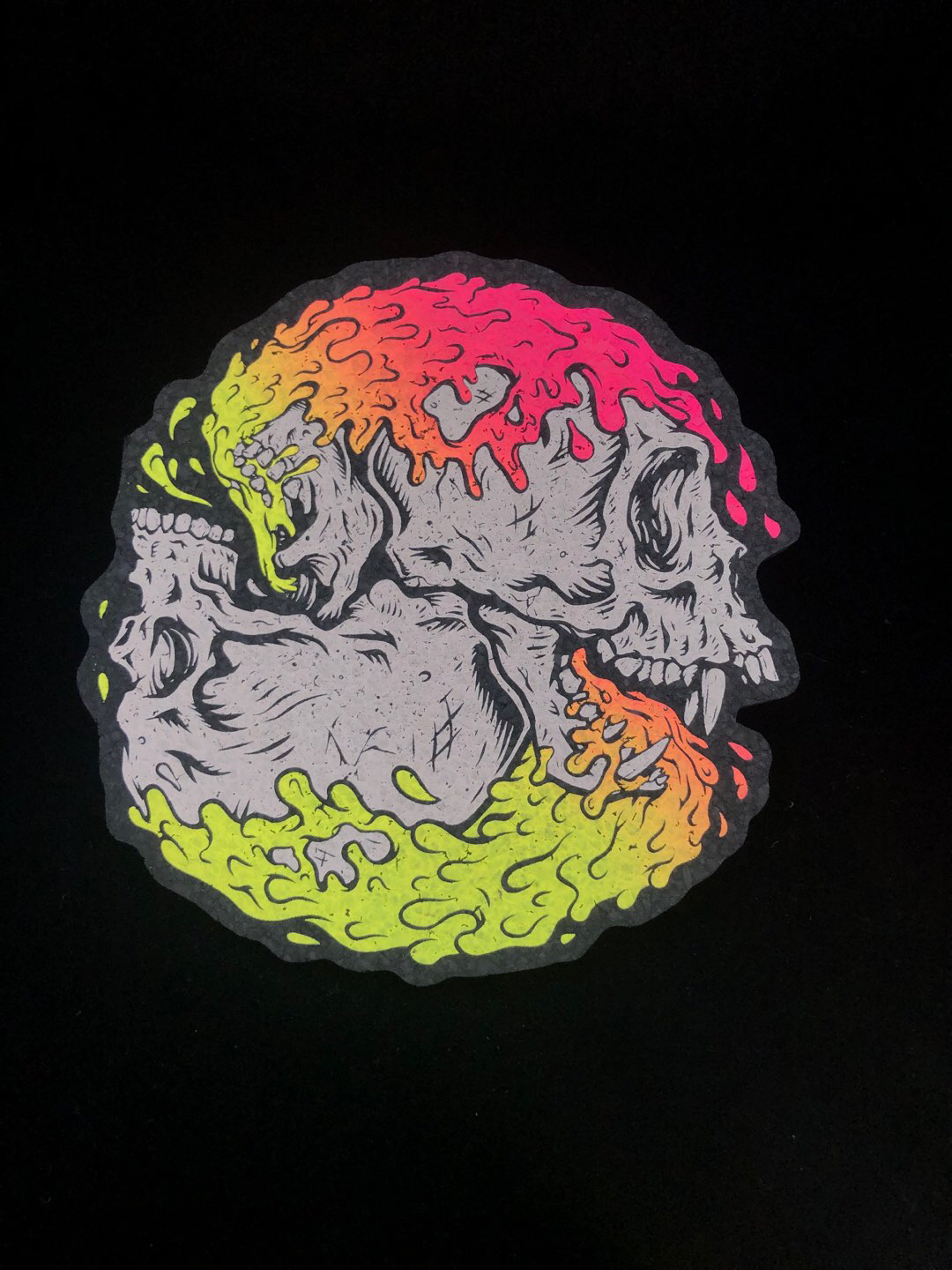 Preview pic of 8” Round Shit Show Mat by Coyle x Moodmats