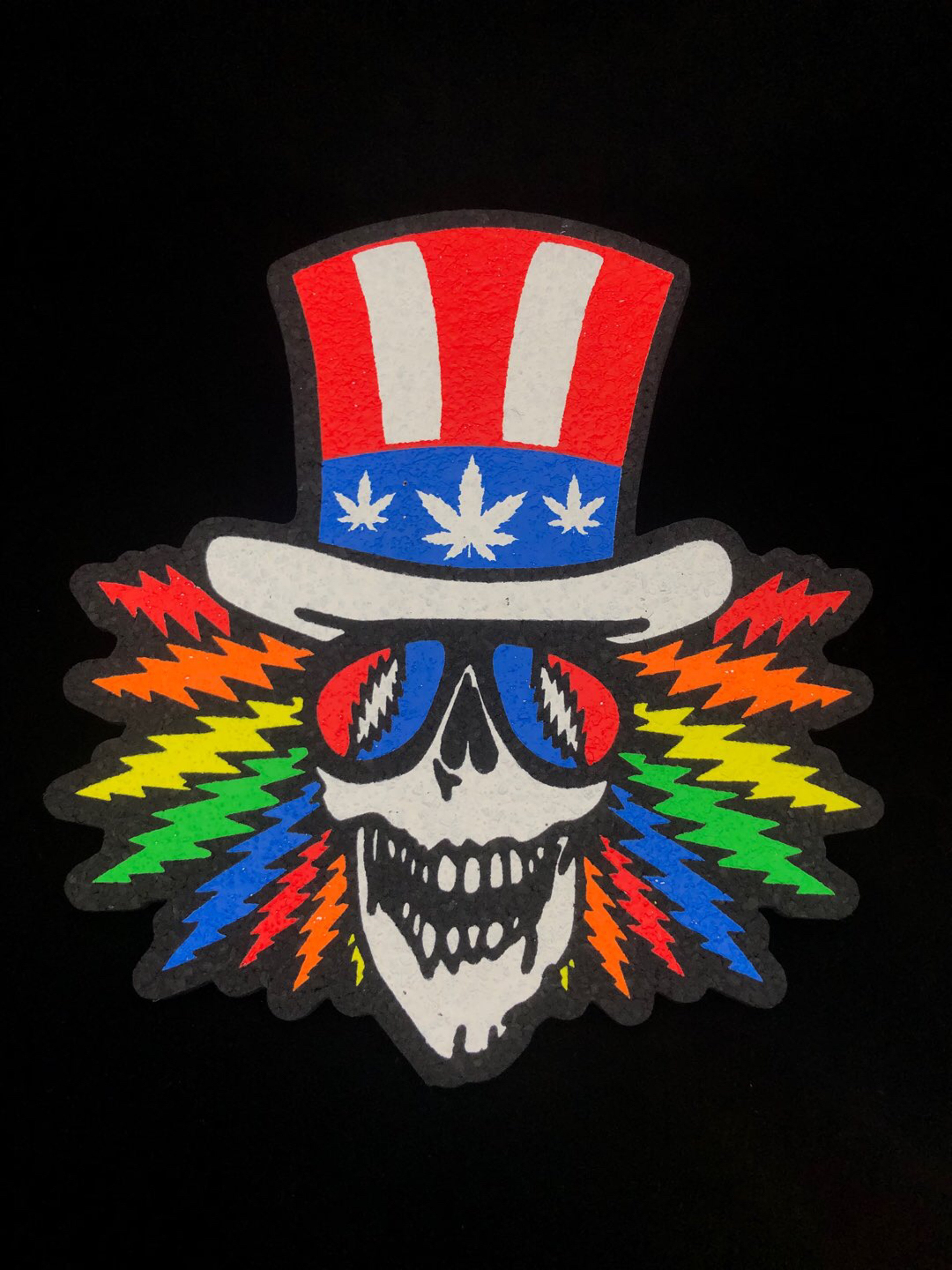 Preview pic of LE 50 Uncle Sam Dead 12” Mat by Charlie Hustle x Moodmats