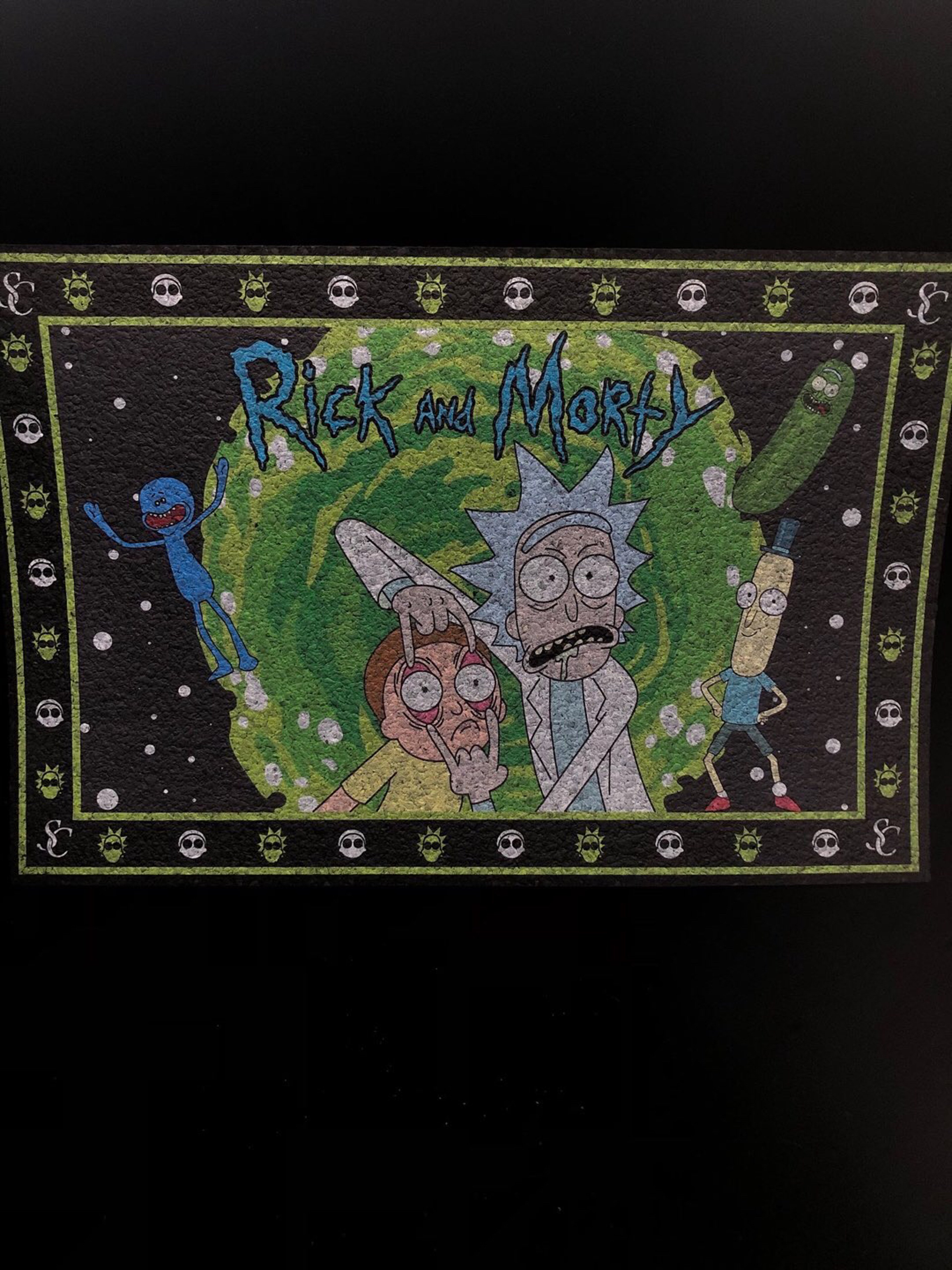Preview pic of Rick & Morty Sesh Mat by South Coasters