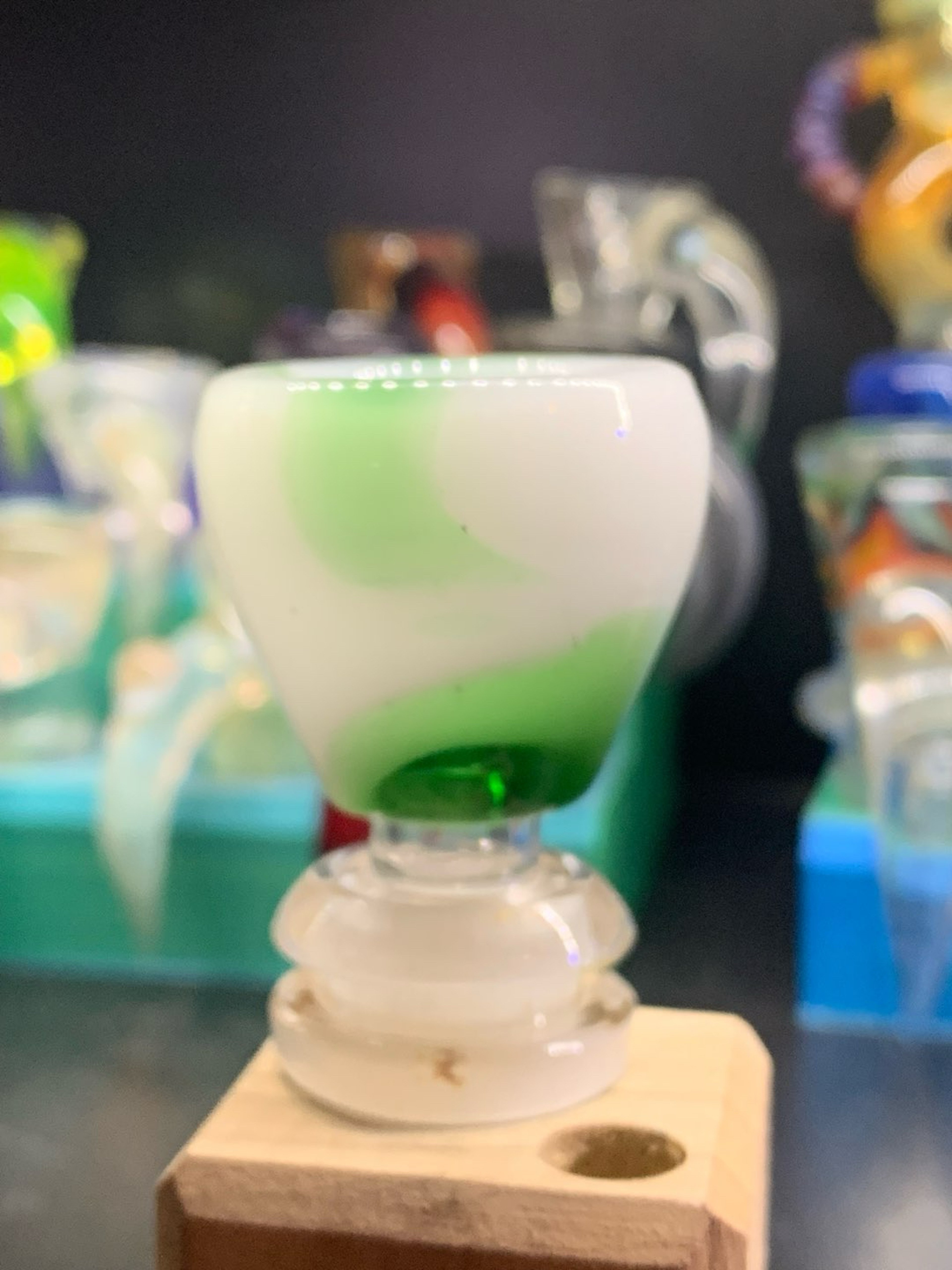 Preview pic of White & green 14mm slide