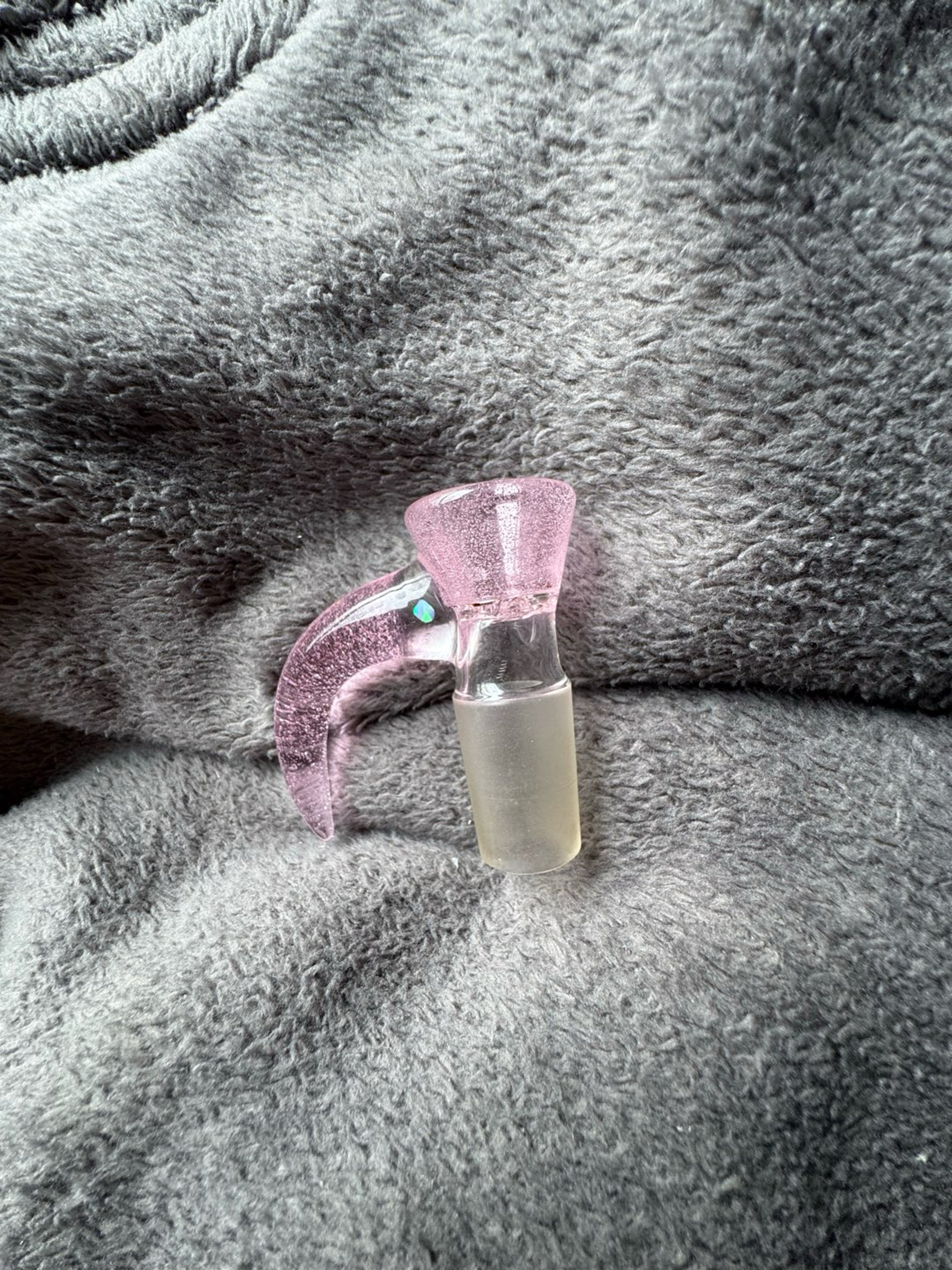 Preview pic of Jarred Bennett Glass • 18mm Pink Lollipop w/ Opal Slide