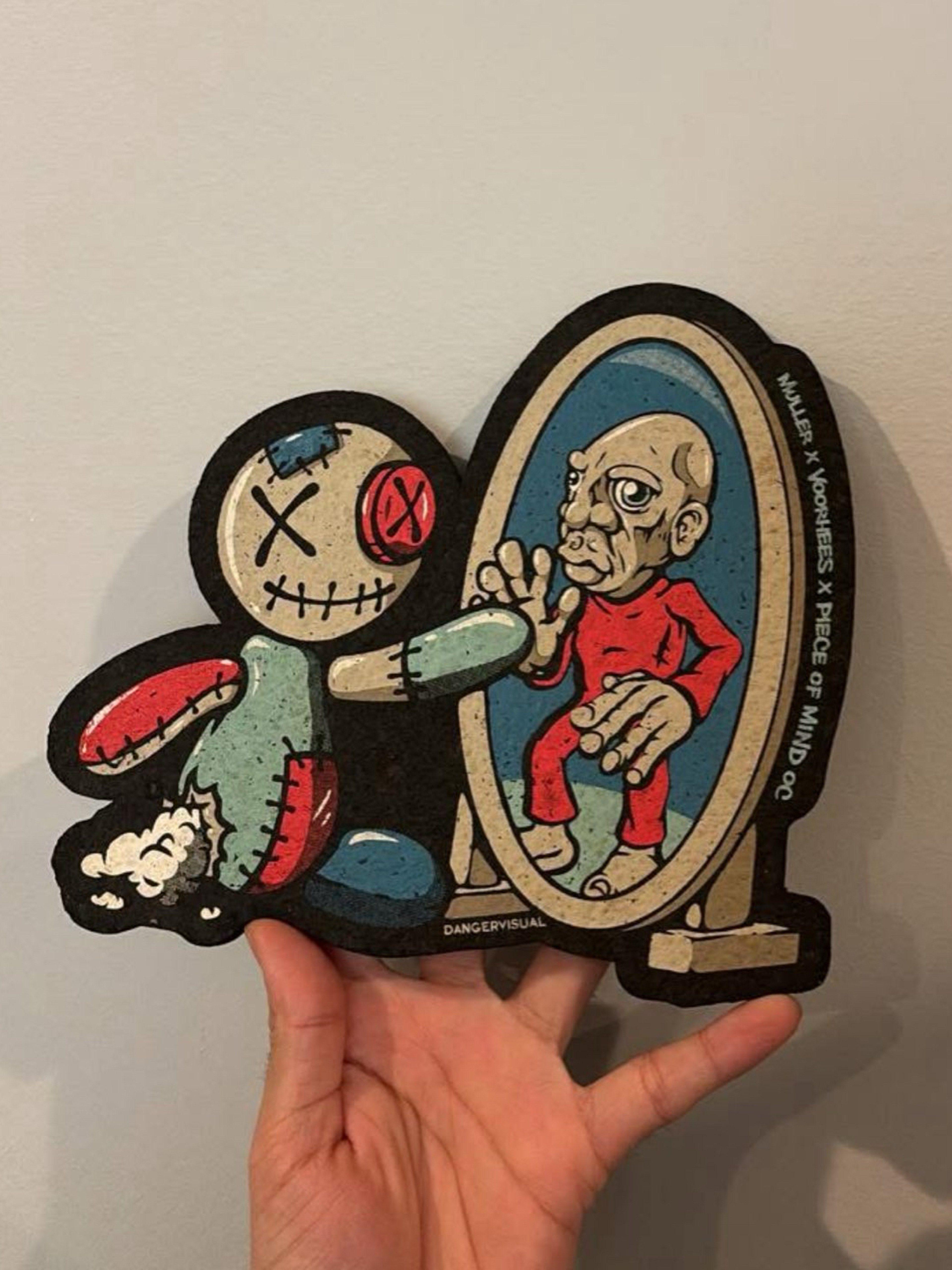 Preview pic of RARE Voorhees x Muller voodoo doll mirror moodmat