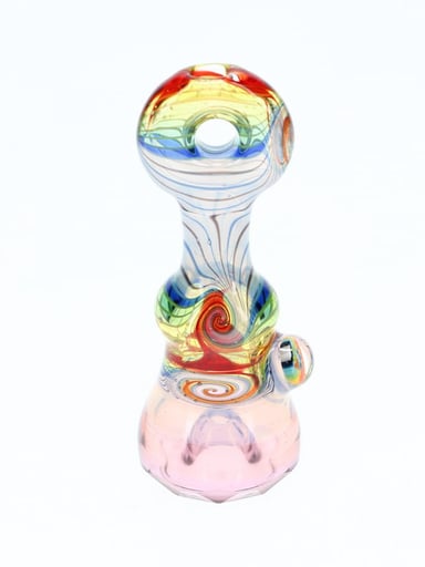 Preview pic of Cowboy Glass UV Rainbow Light Pink Faceted Onie