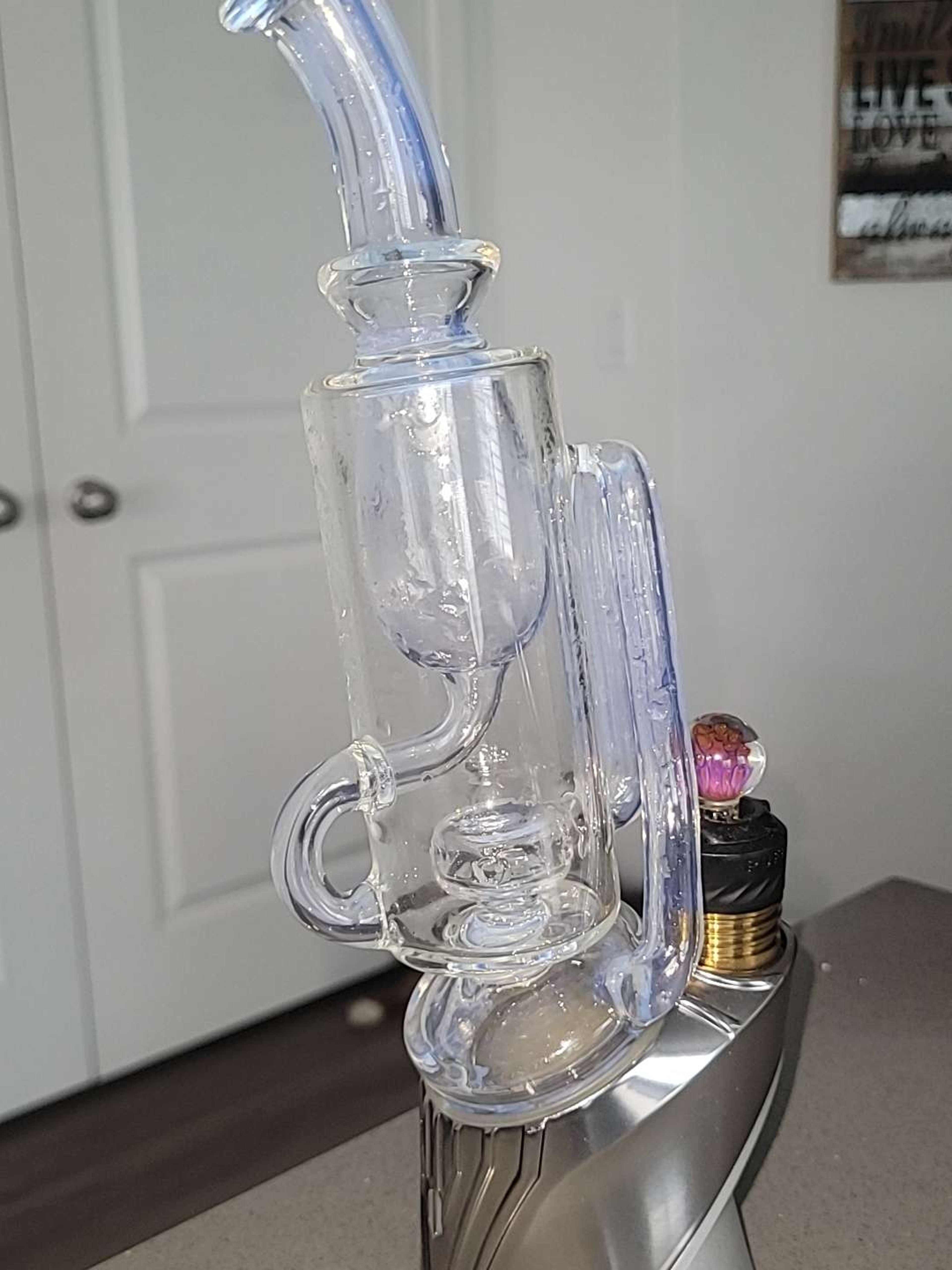 Preview pic of Iridescent Blue Incycler For Puffco Peak