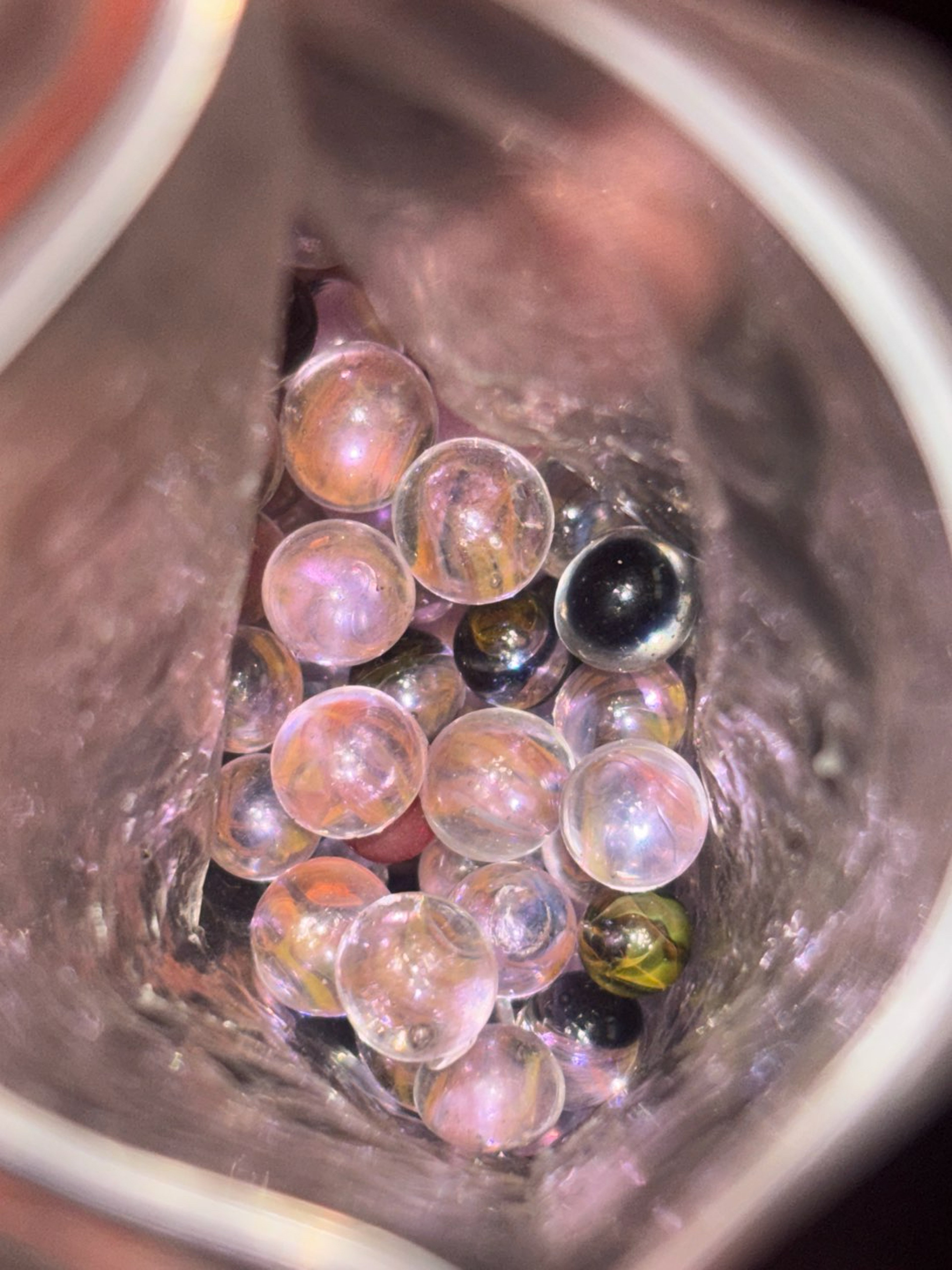 Preview pic of Gold and silver fume terp pearls w/jet black
