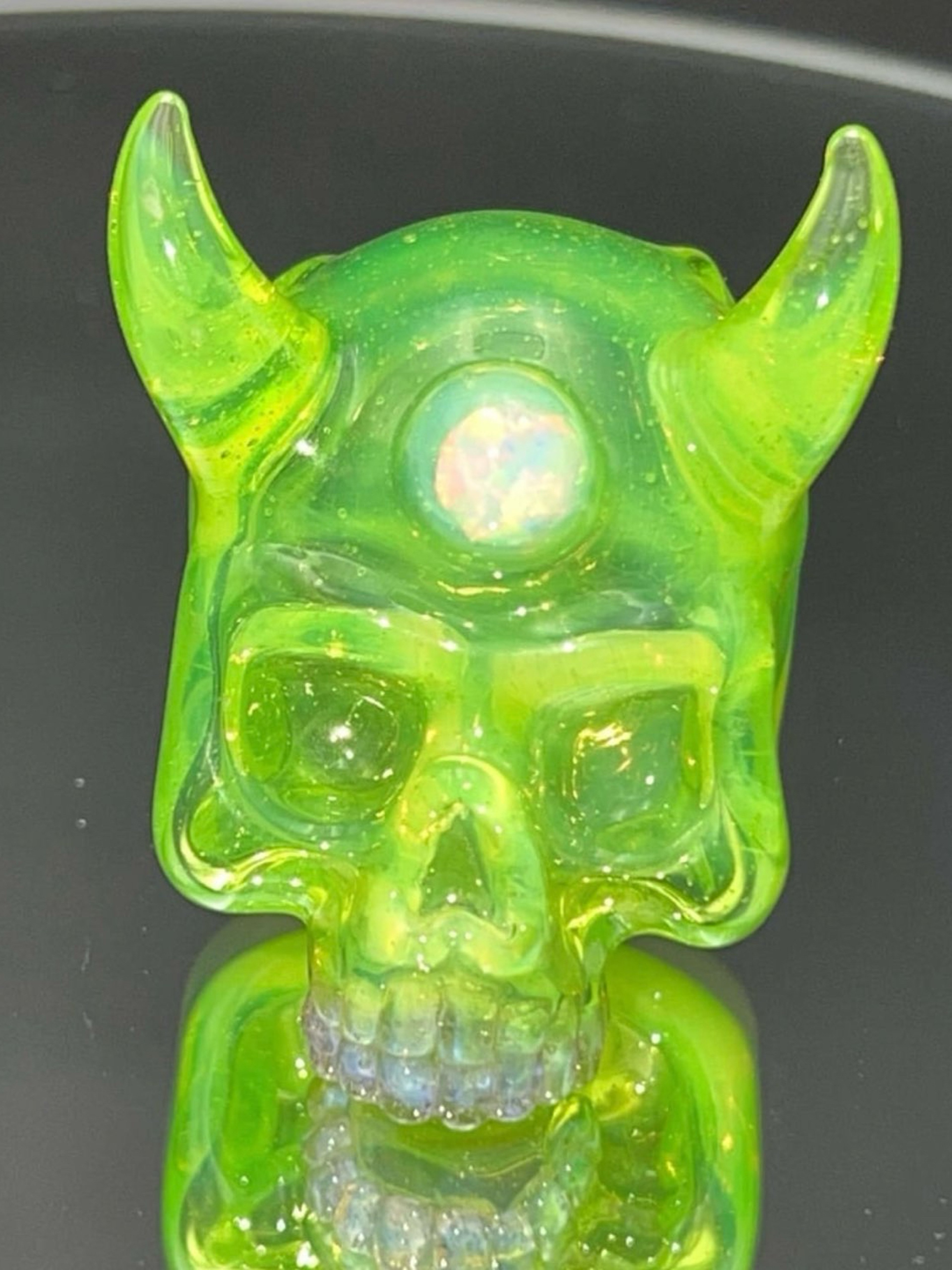 Preview pic of Sweeney Slyme Green Horned Pendant