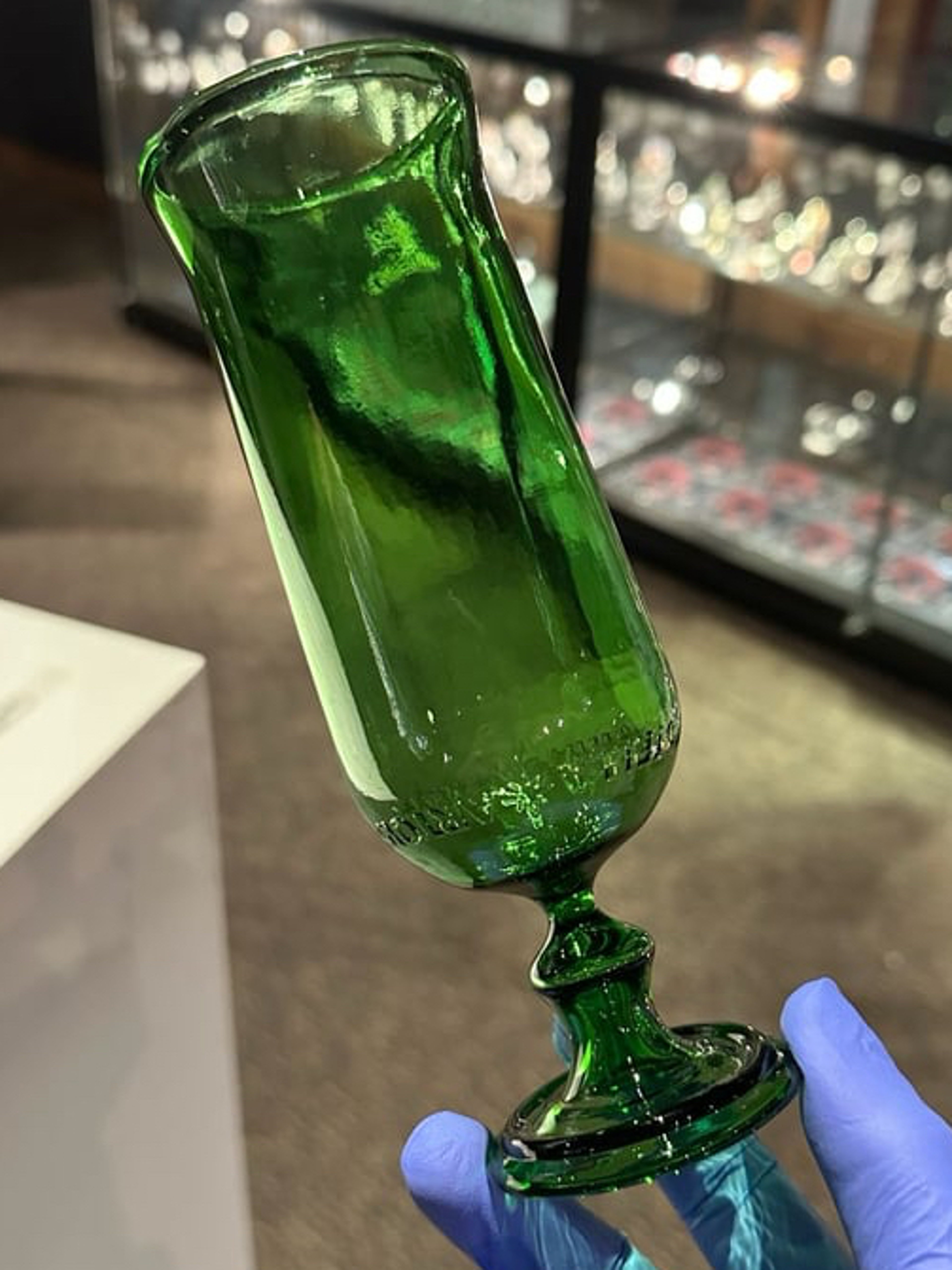 Preview pic of Foster Glass “Stella Artois bottle goblet”