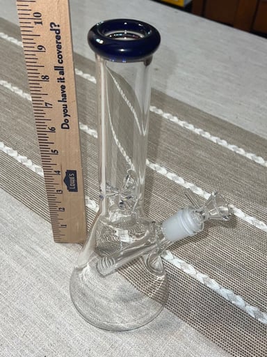 Preview pic of Baby Beaker Bong 10 Inch PURPLE, BLACK, OR BLUE ($10 off now!)