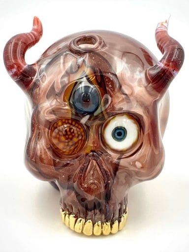 Preview pic of Sweeney Red Blizzard Horned Kapala