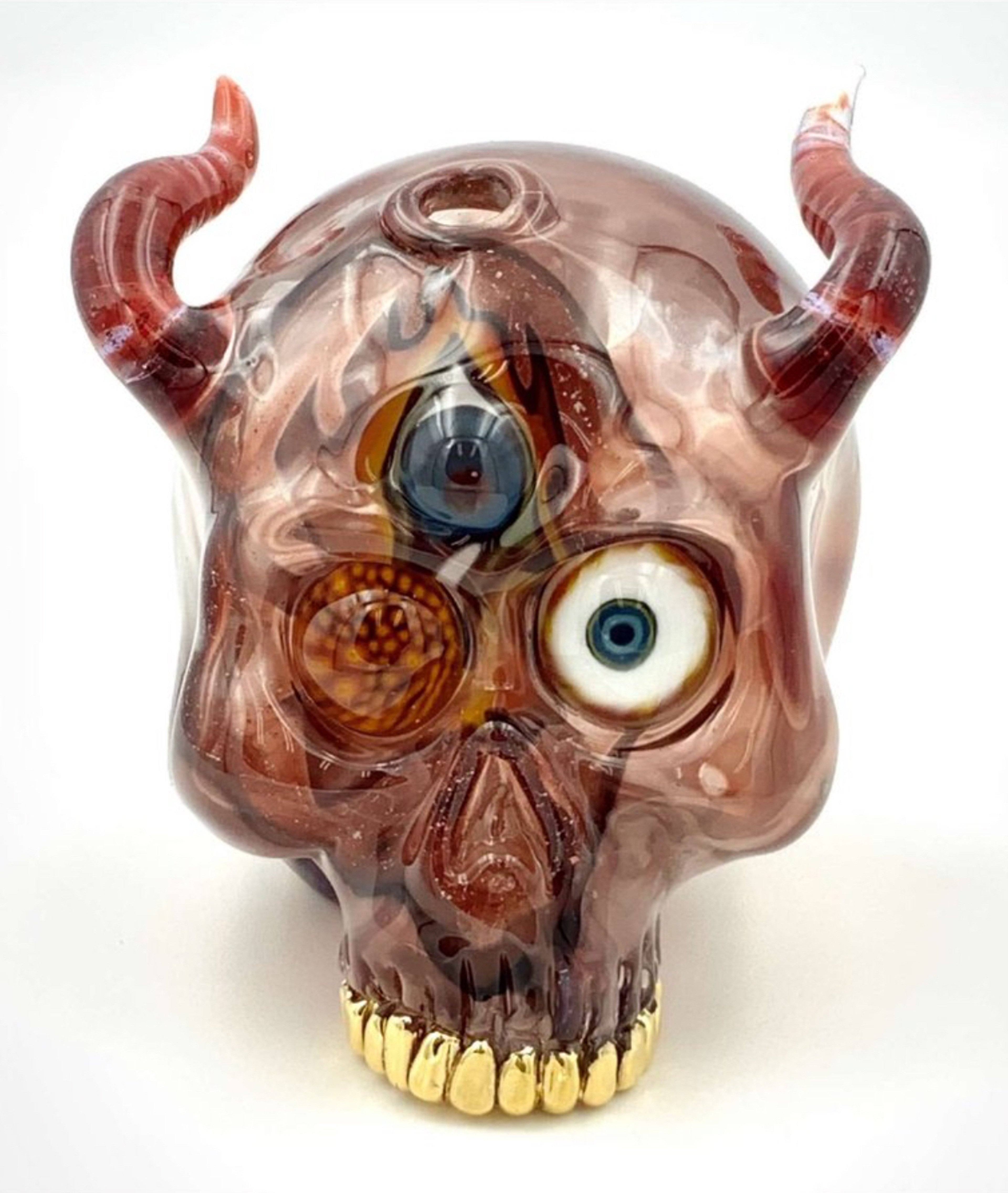 Preview pic of Sweeney Red Blizzard Horned Kapala